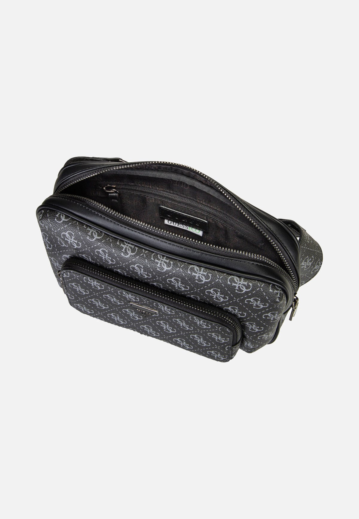 Guess Milano Bumbag M Dark Black Riñonera