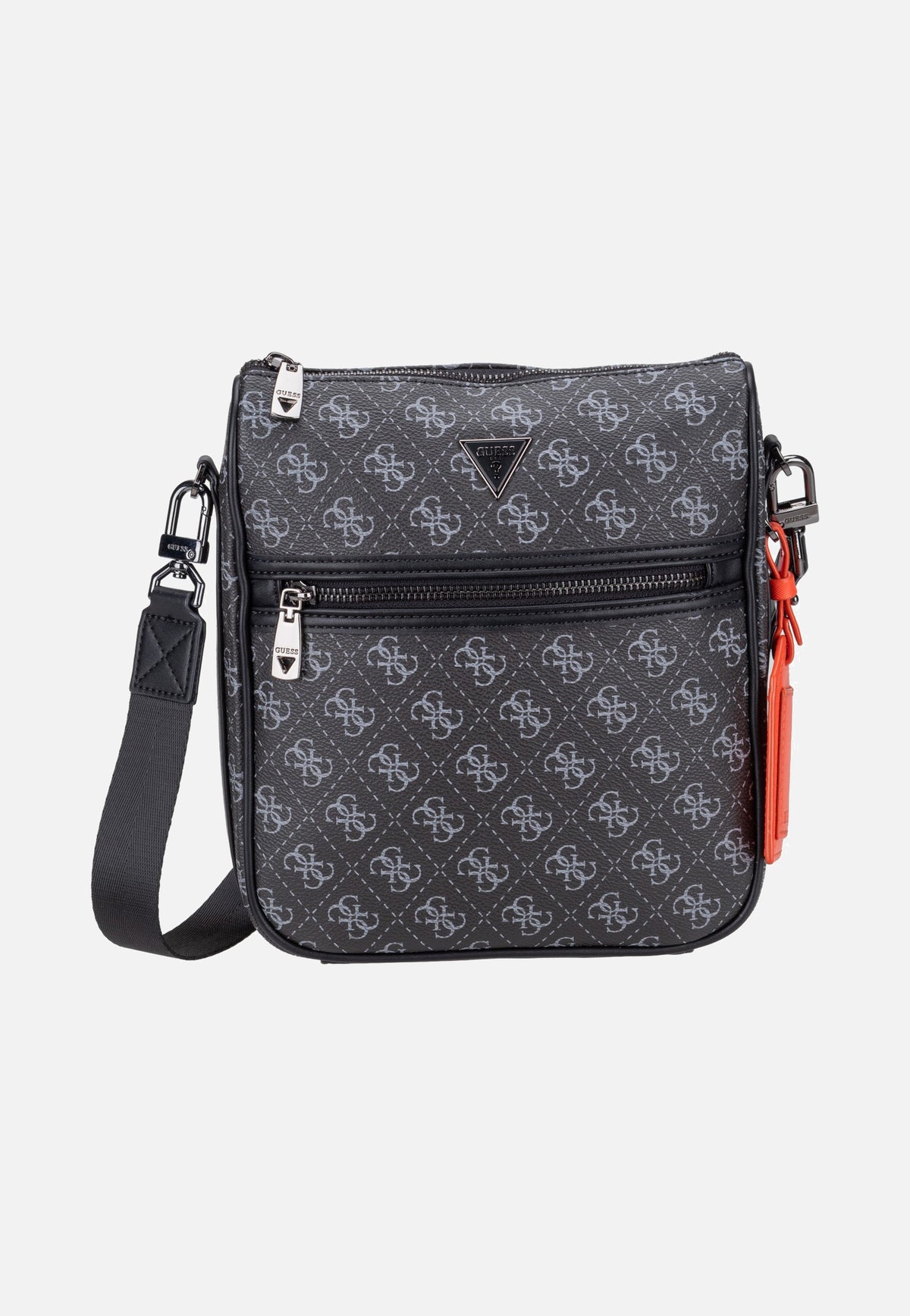 Guess Milano Vertical Crossbody 2 Dark Black Sac à bandoulière