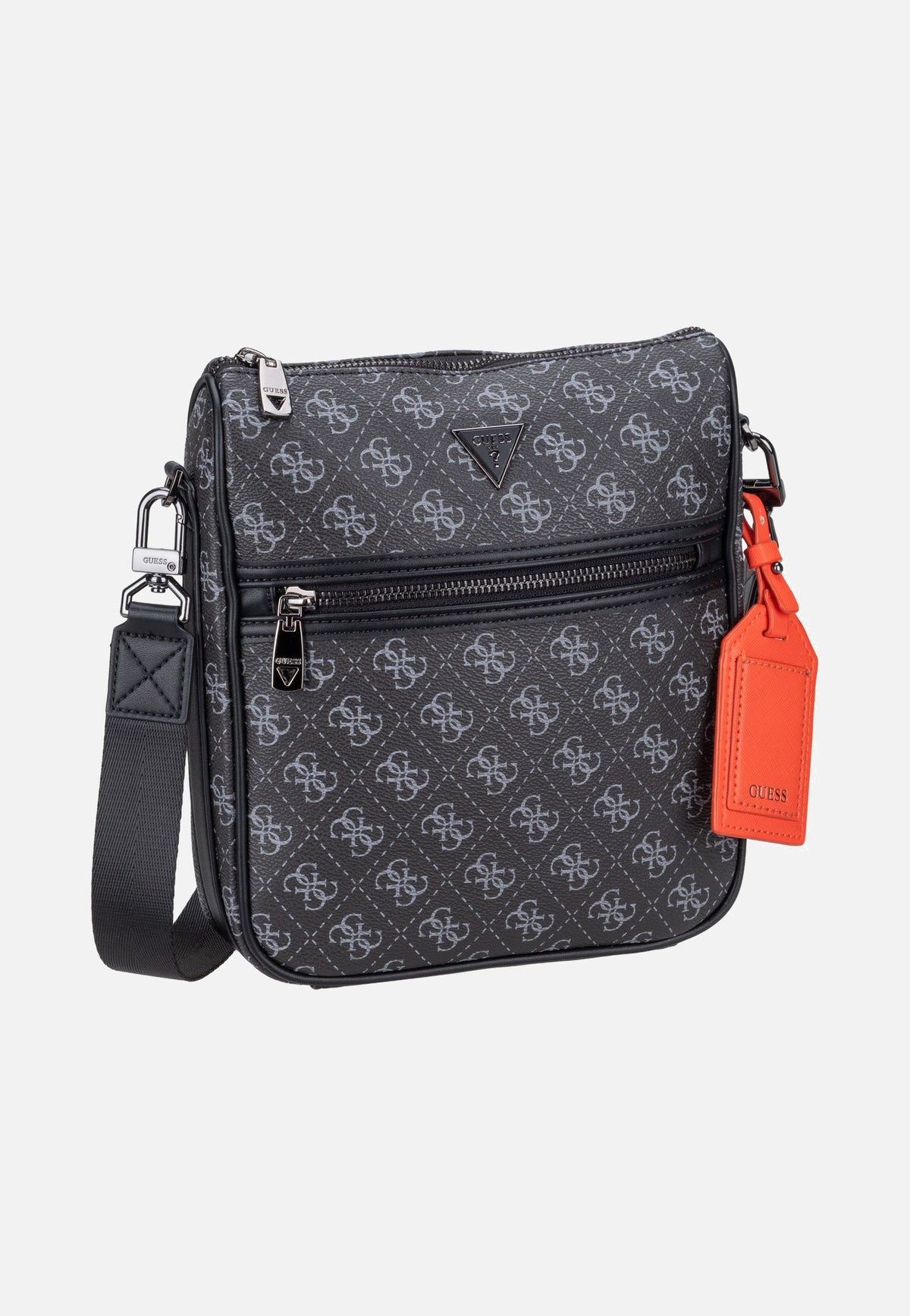 Guess Milano Vertical Crossbody 2 Dark Black Sac à bandoulière