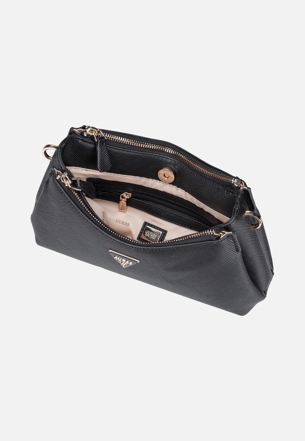 Guess Noelle II 3 Comp Saffiano 72730 Black Borsa da sera