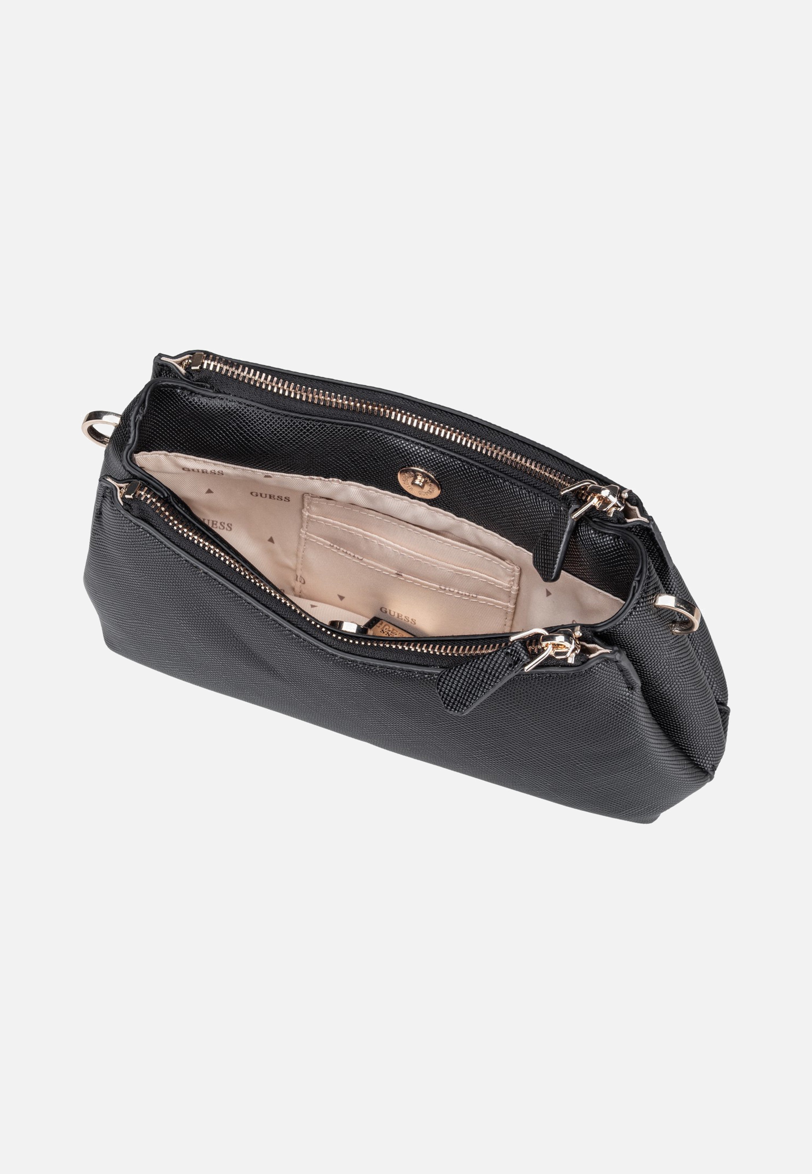 Guess Noelle II 3 Comp Saffiano 72730 Black Borsa da sera