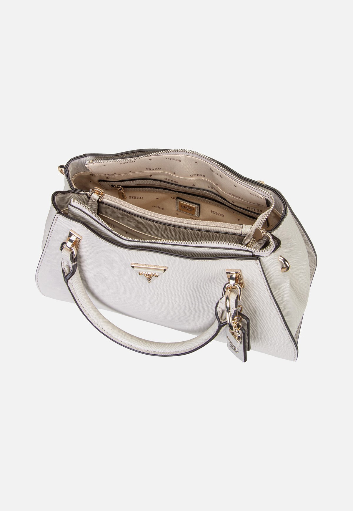 Guess Noelle II Luxury Saffiano 72070 Taupe Sac à poignée