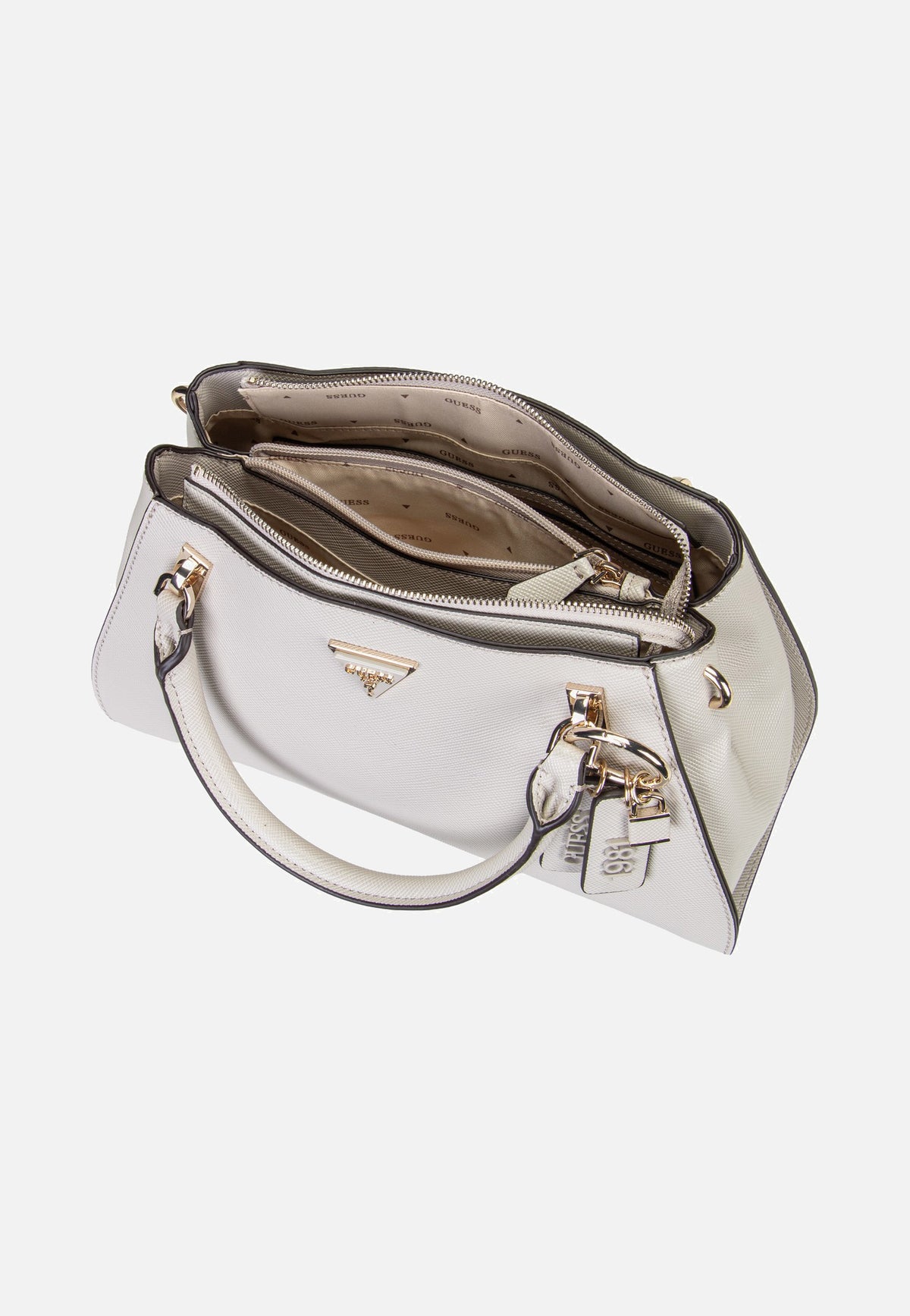Guess Noelle II Luxury Saffiano 72070 Taupe Sac à poignée