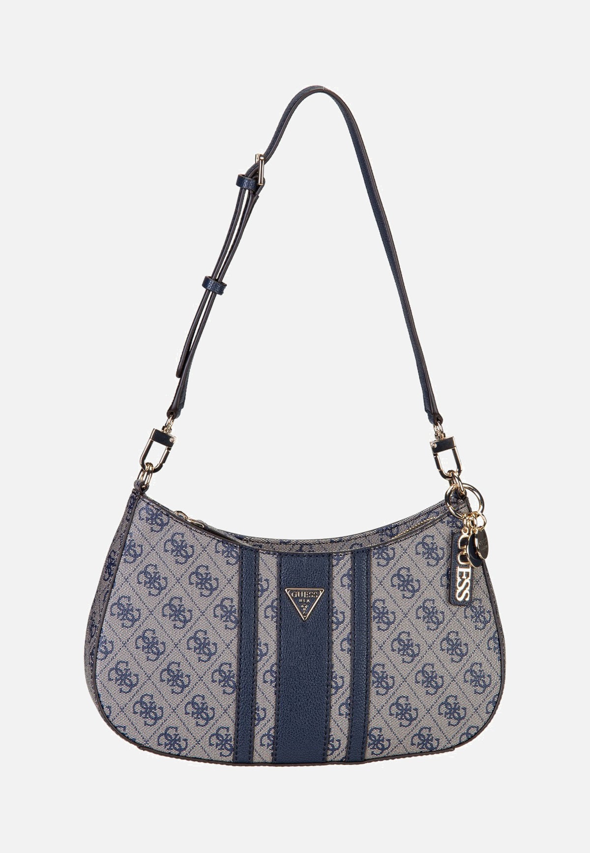 Guess Noelle II Top Zip 72180 Midnight Logo Evening Bag