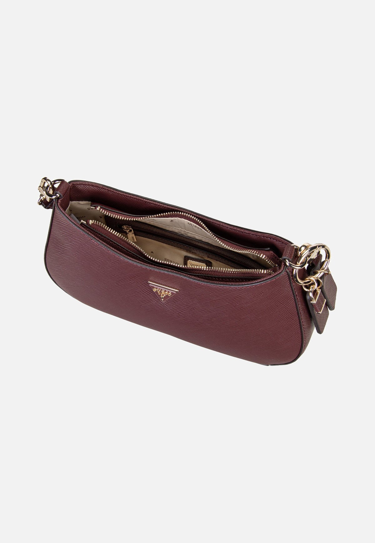 Guess Noelle II Top Zip Saffiano 72180 Burgundy Avondtas