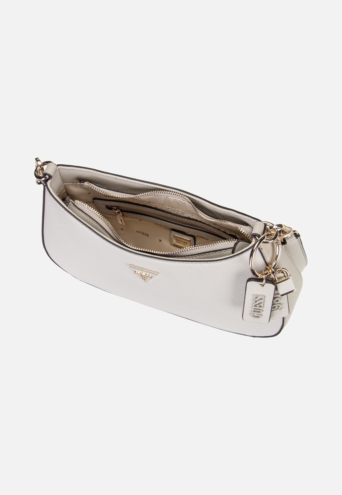 Guess Noelle II Top Zip Saffiano 72180 Taupe Avondtas