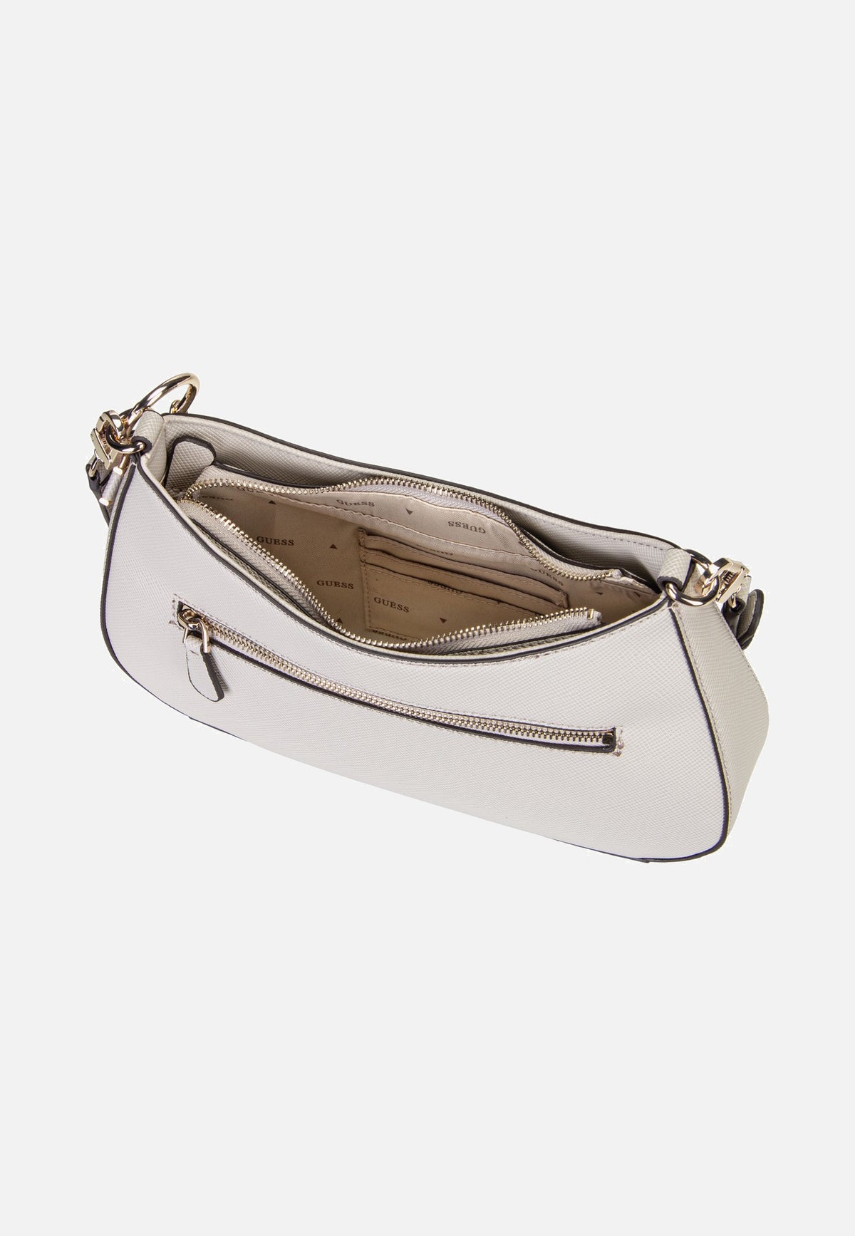 Guess Noelle II Top Zip Saffiano 72180 Taupe Avondtas