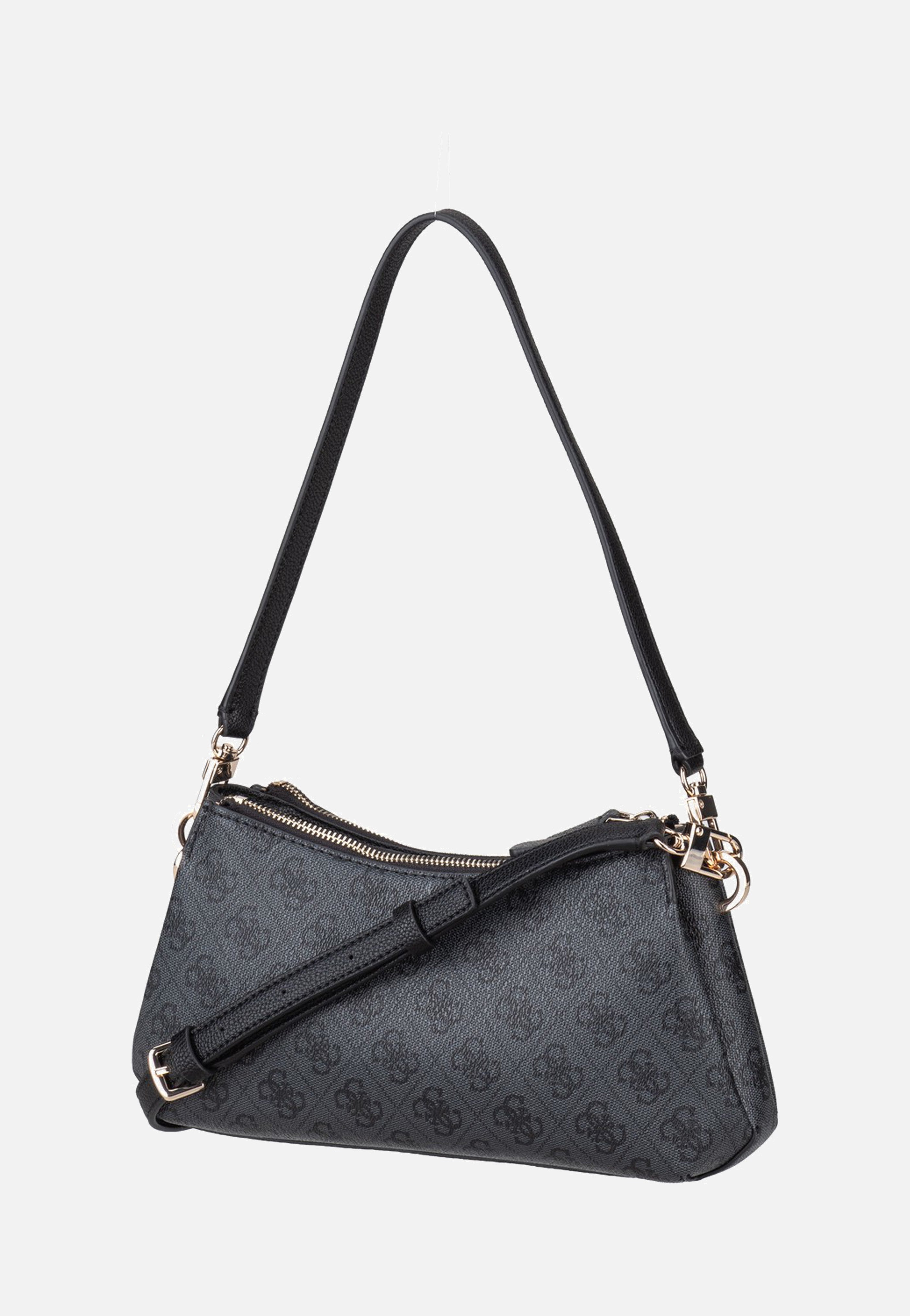 Guess Noelle II 3 Comp Xbody Coal Logo Shoulder Bag