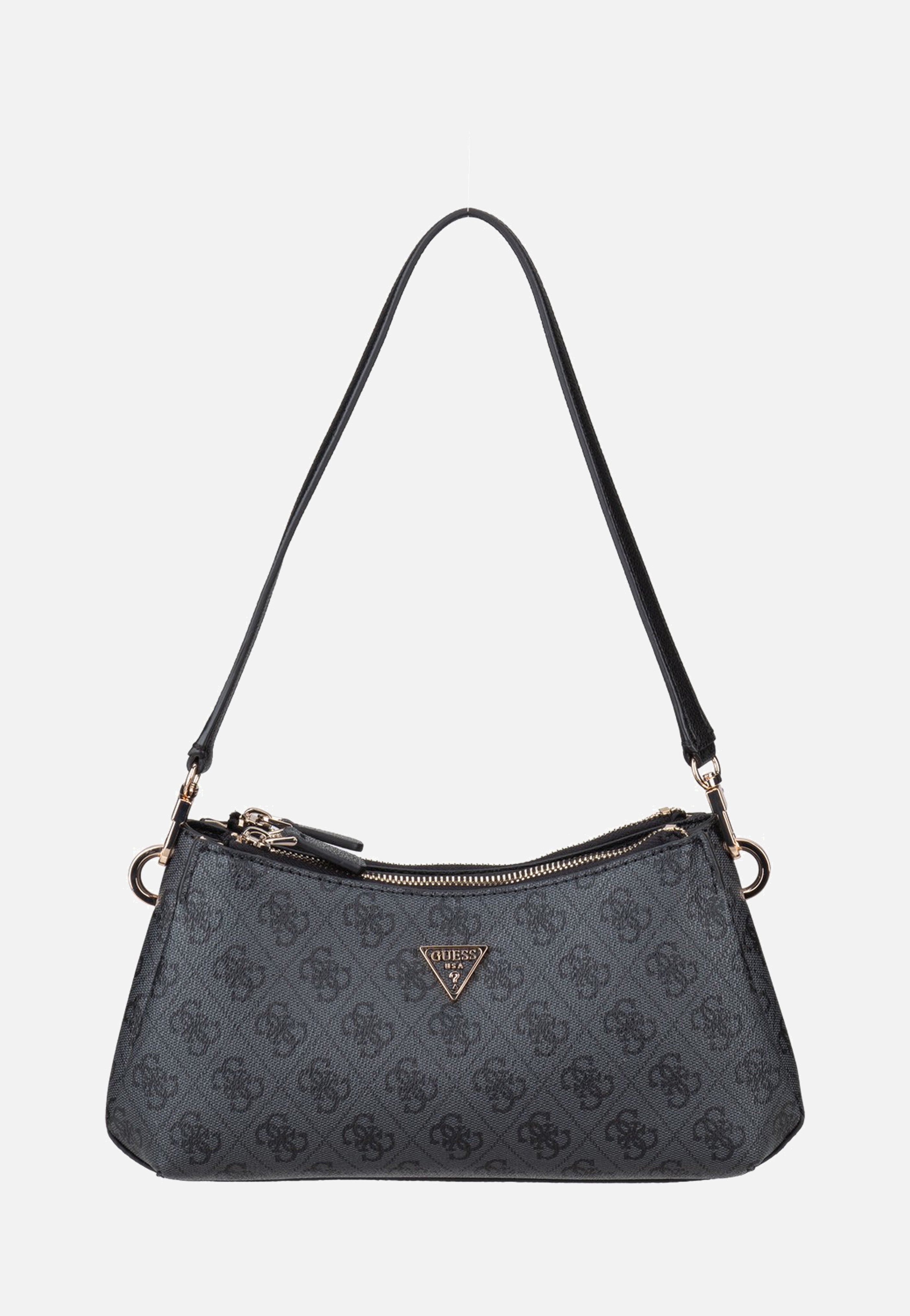 Guess Noelle II 3 Comp Xbody Coal Logo Shoulder Bag