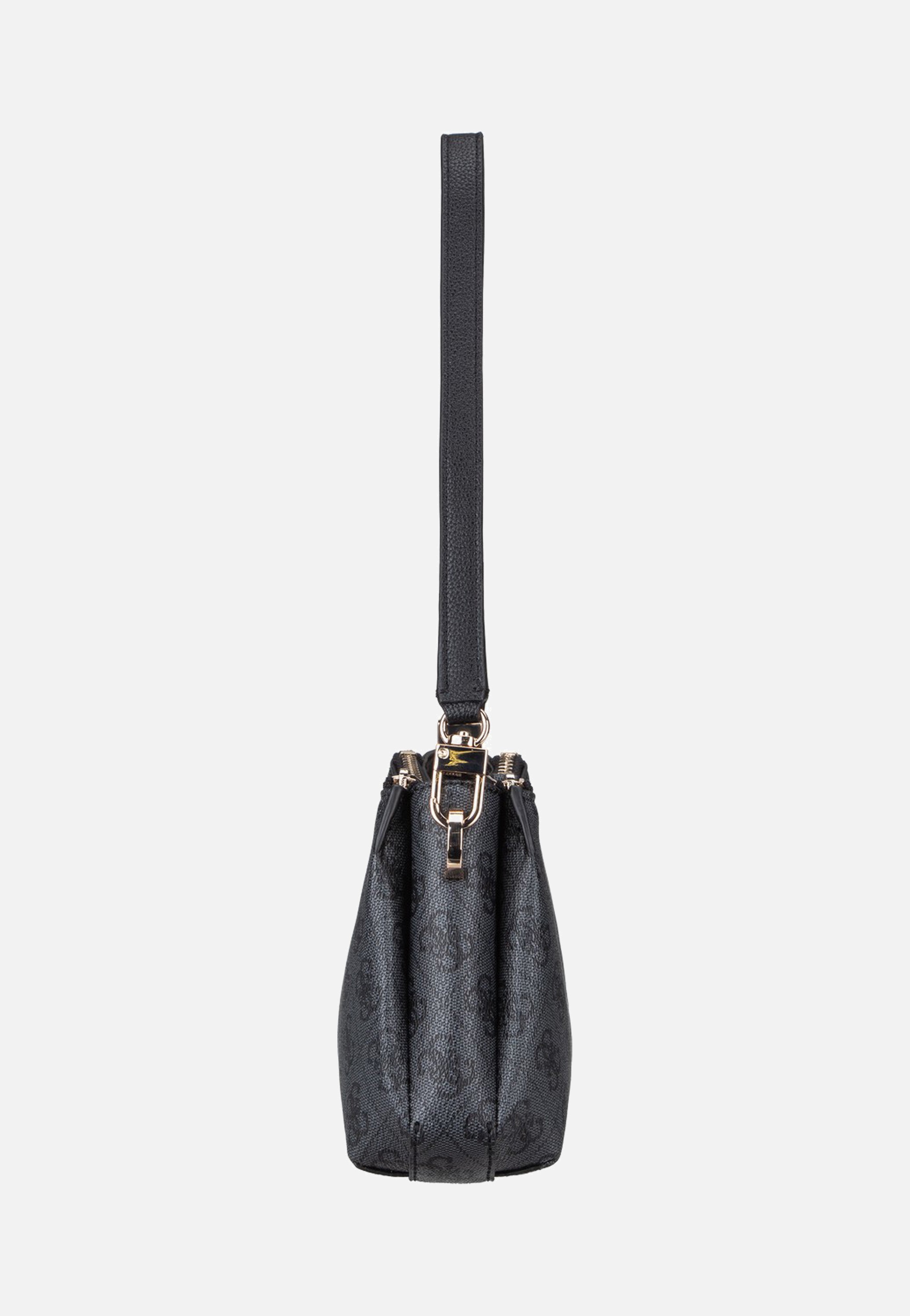 Guess Noelle II 3 Comp Xbody Coal Logo Shoulder Bag