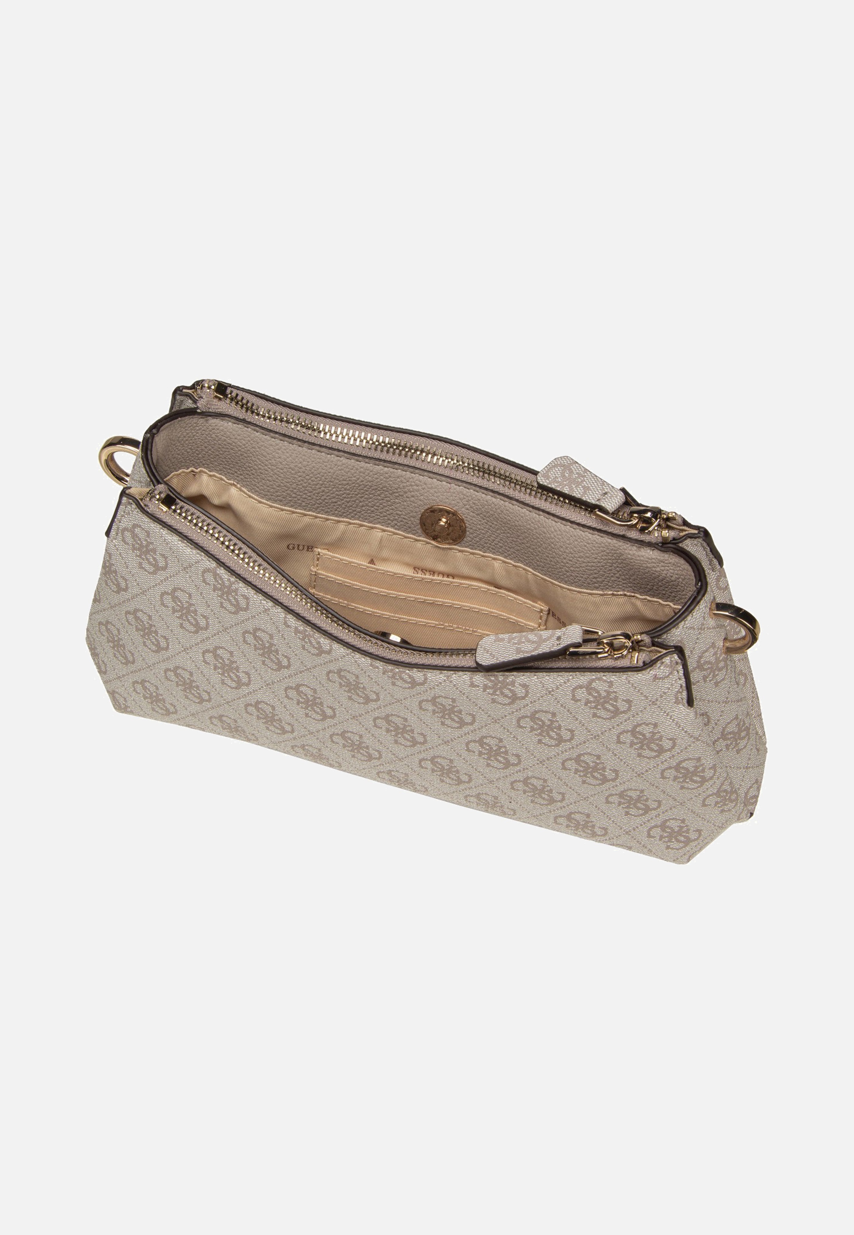 Guess Noelle II 3 Comp Xbody Dark Oak Shoulder Bag