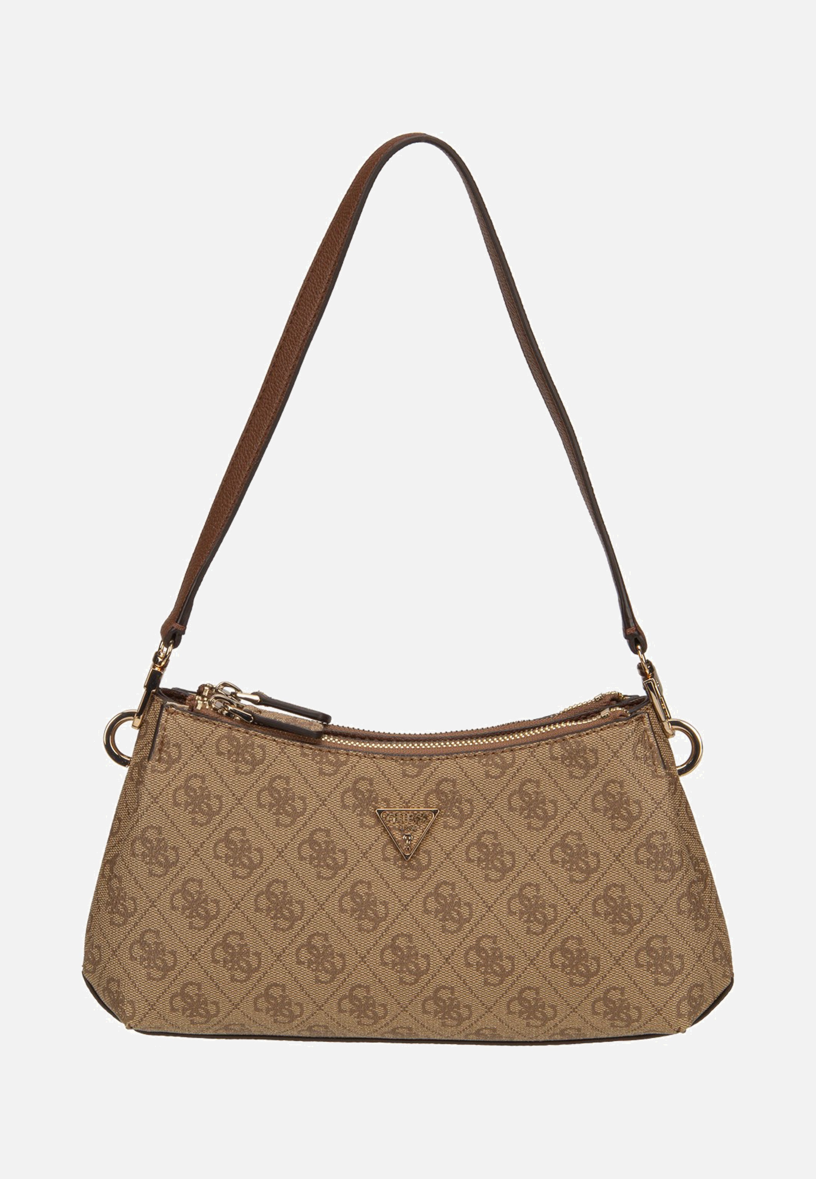Guess - Noelle II 3 Comp Xbody Latte Logo/Brown - Shoulder Bag | Women-Image