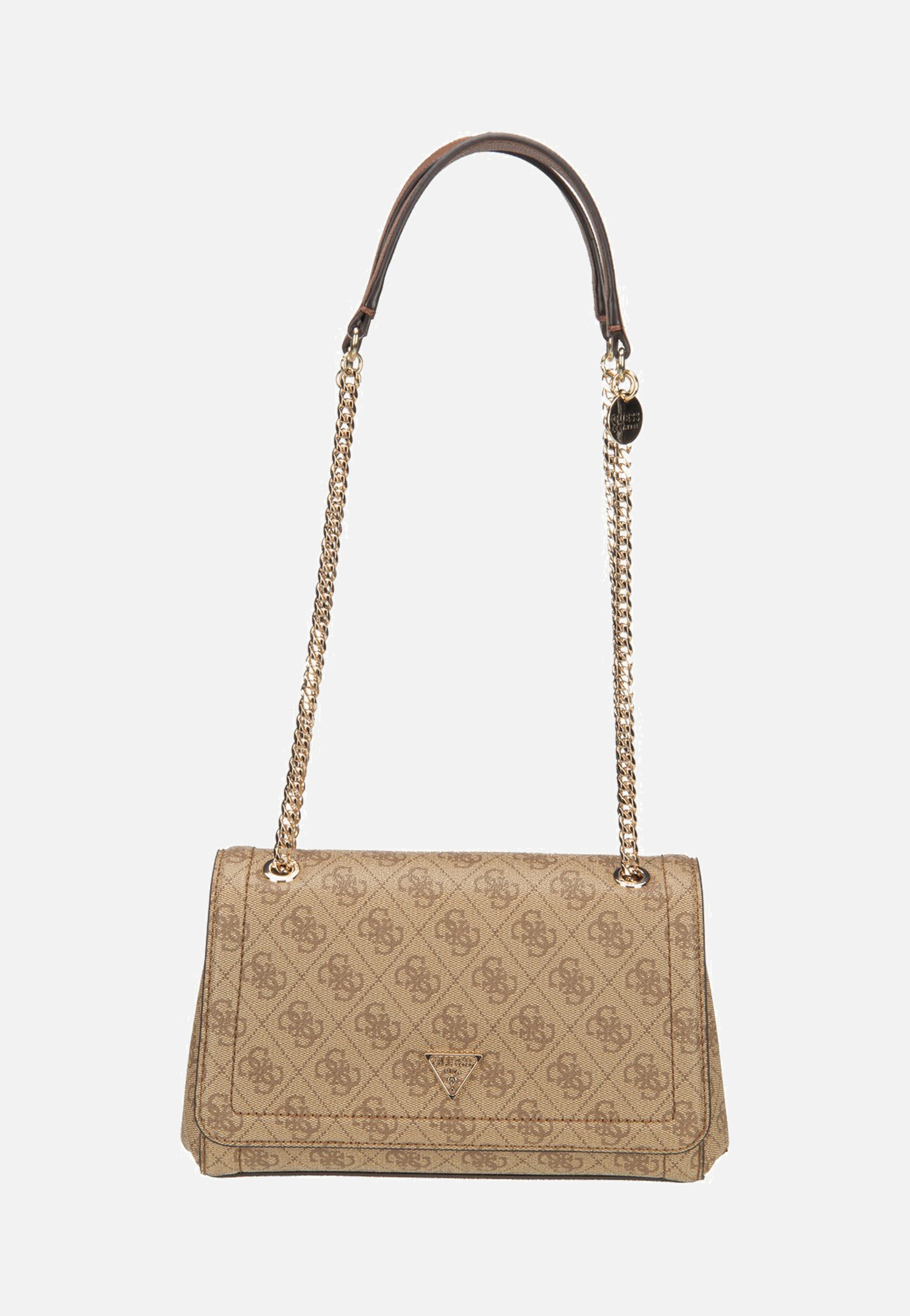 Guess - Noelle II Conv XBody Flap 72210 Latte Logo/Brown - Shoulder Bag | Women-Image