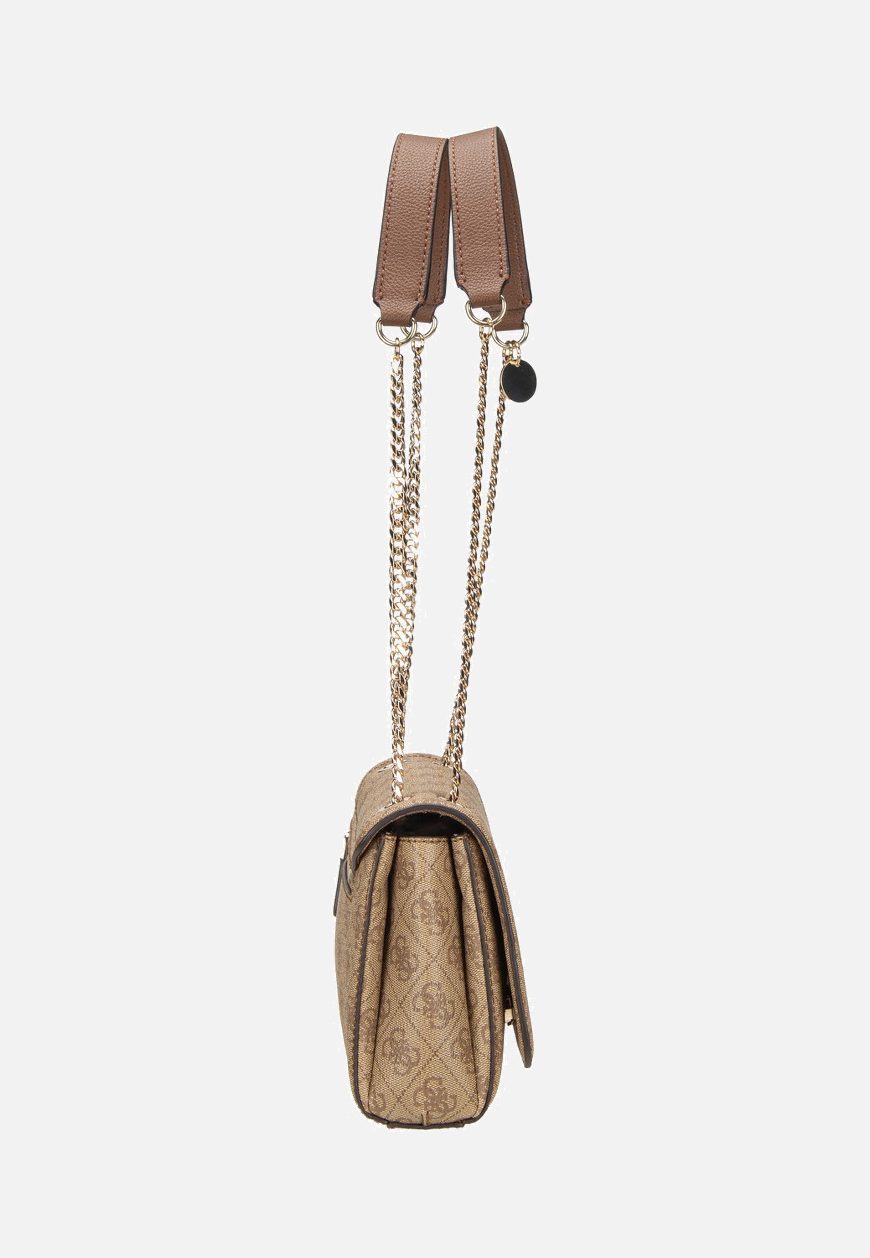 Guess Noelle II Conv XBody Flap 72210 Latte Logo/Brown Shoulder Bag