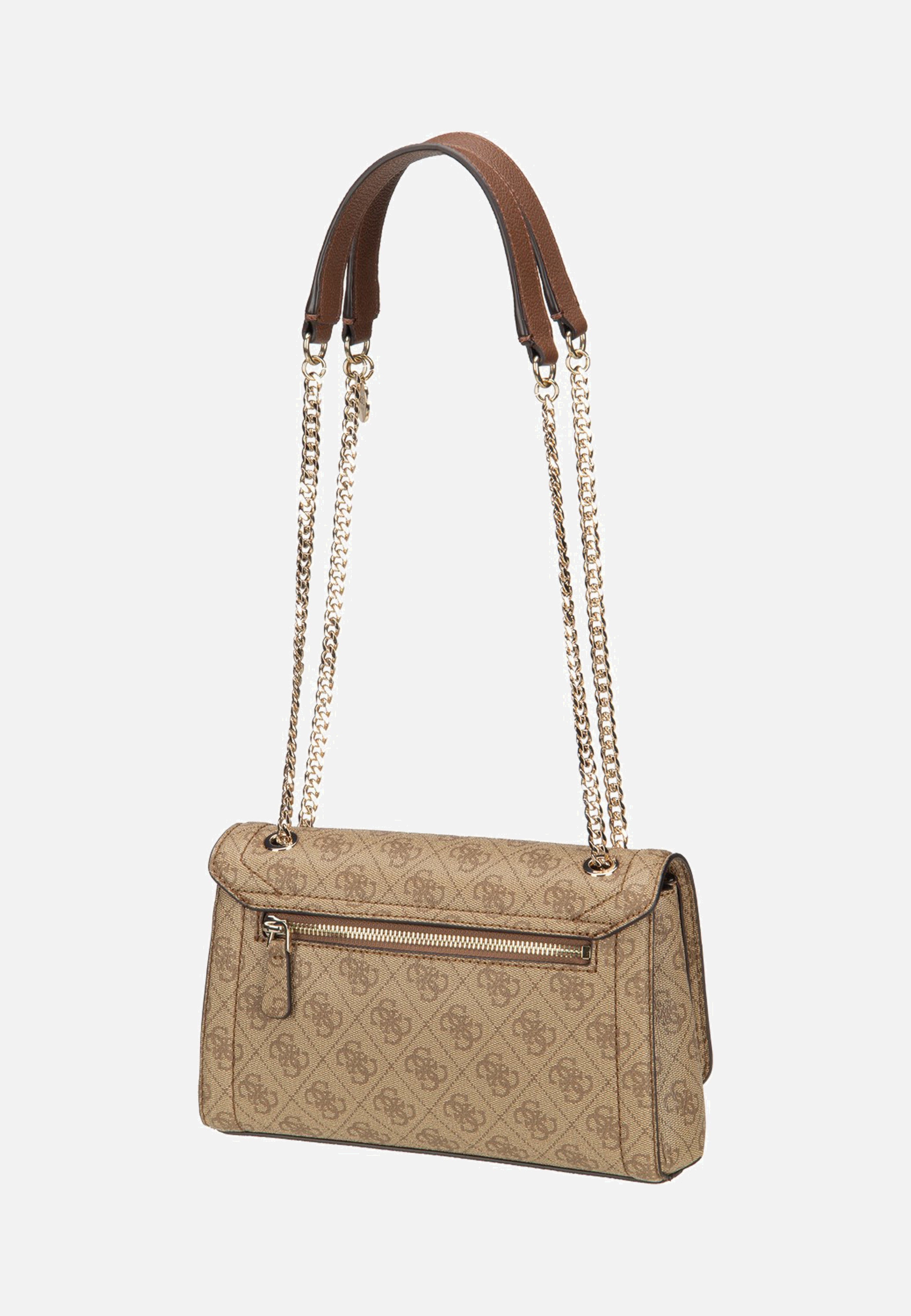 Guess - Noelle II Conv XBody Flap 72210 Latte Logo/Brown - Shoulder Bag | Women-Image