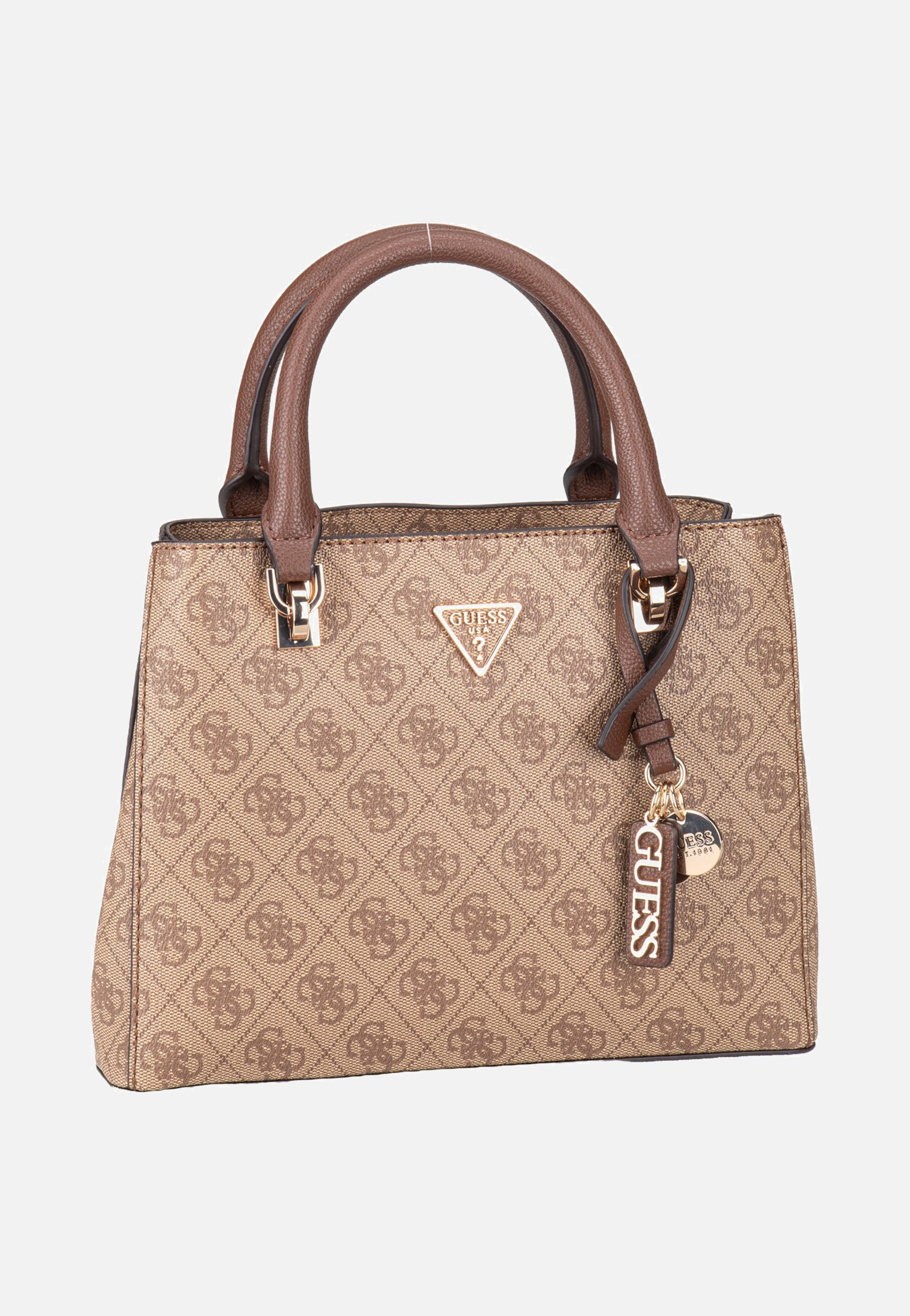 Guess - Noelle II Sml Multi Comp Latte Logo/Brown - Satchel | Women-Image