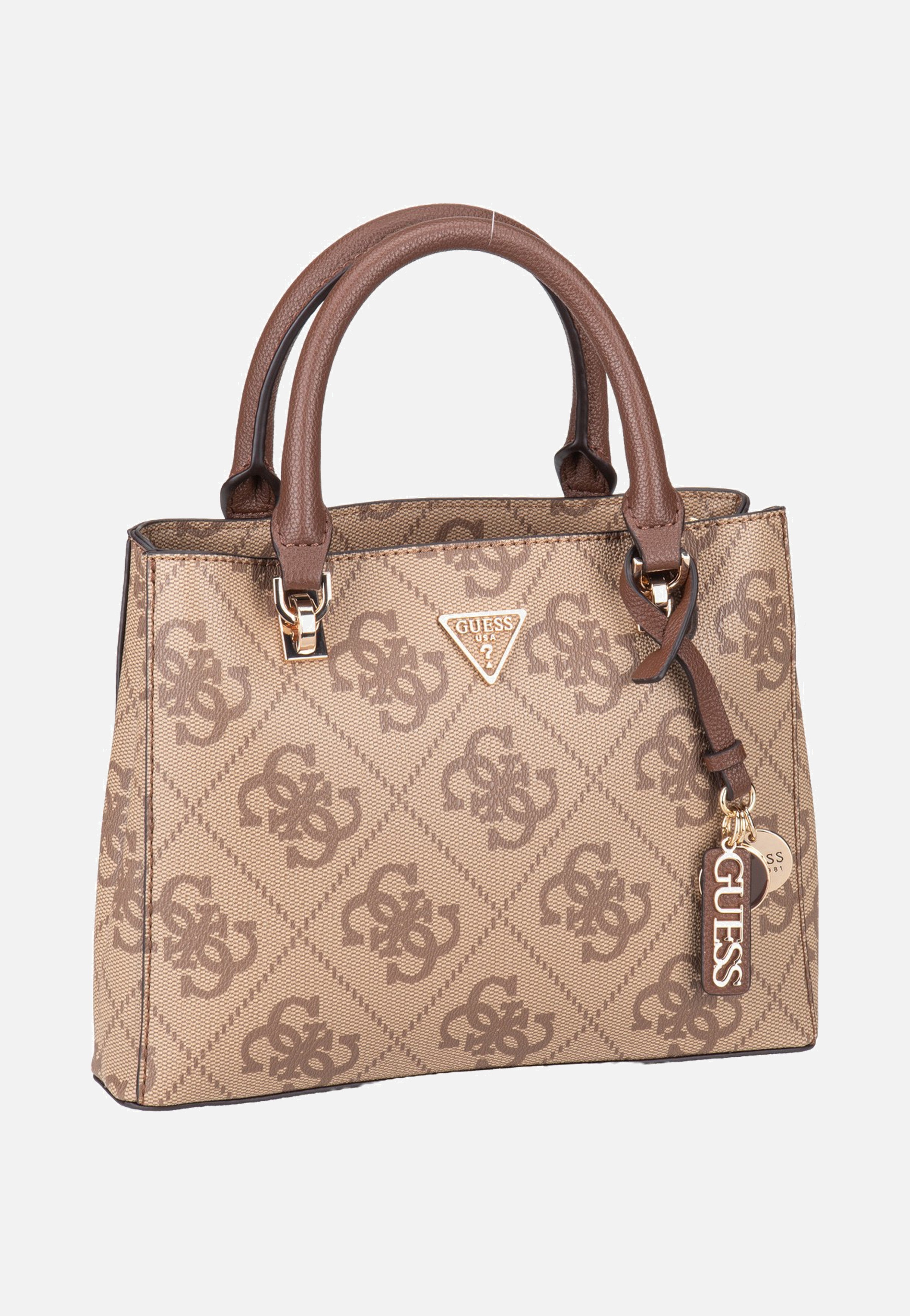 Guess - Noelle II Sml Multi Comp Latte Logo/Brown - Satchel | Women-Image