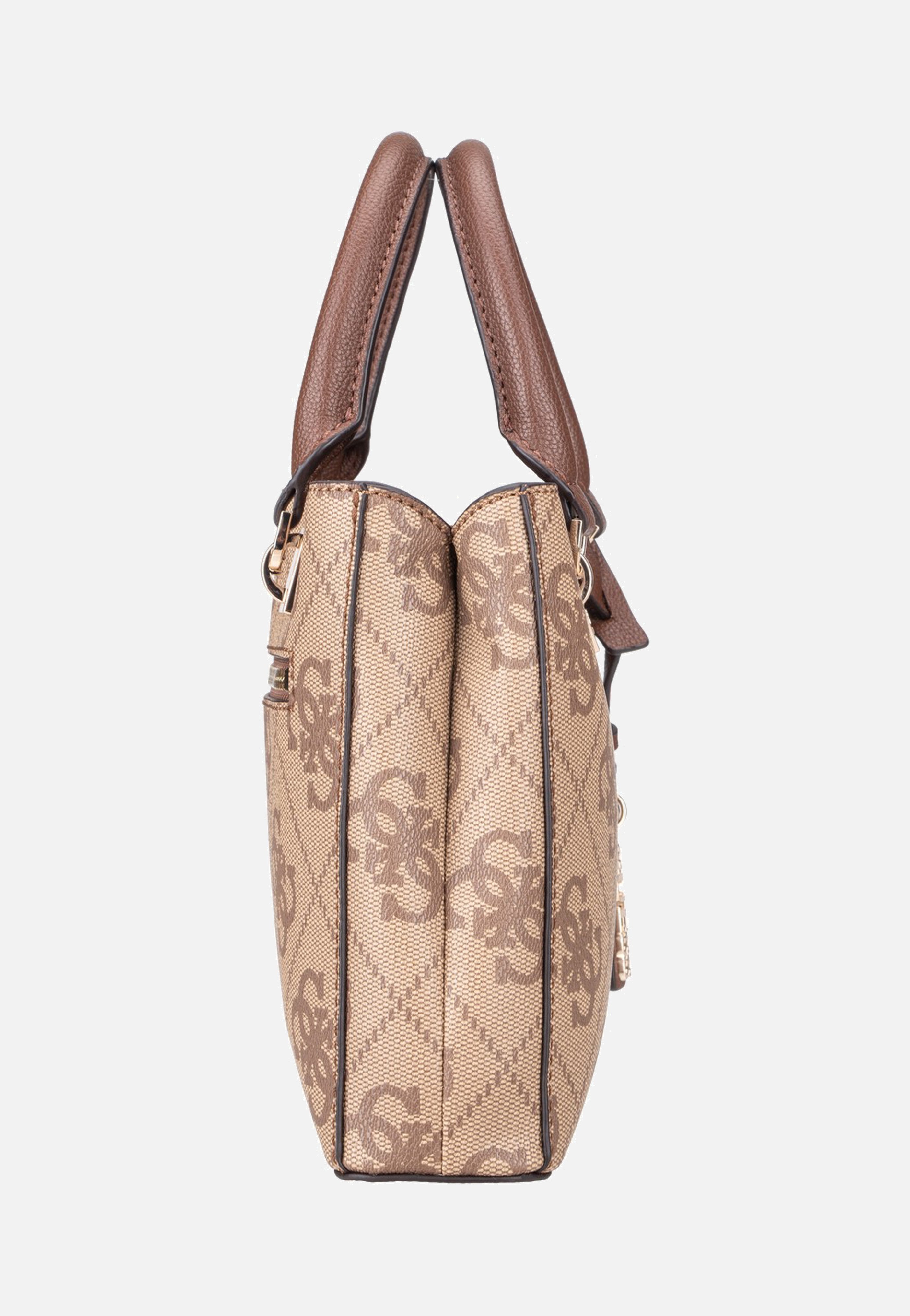 Guess - Noelle II Sml Multi Comp Latte Logo/Brown - Satchel | Women-Image