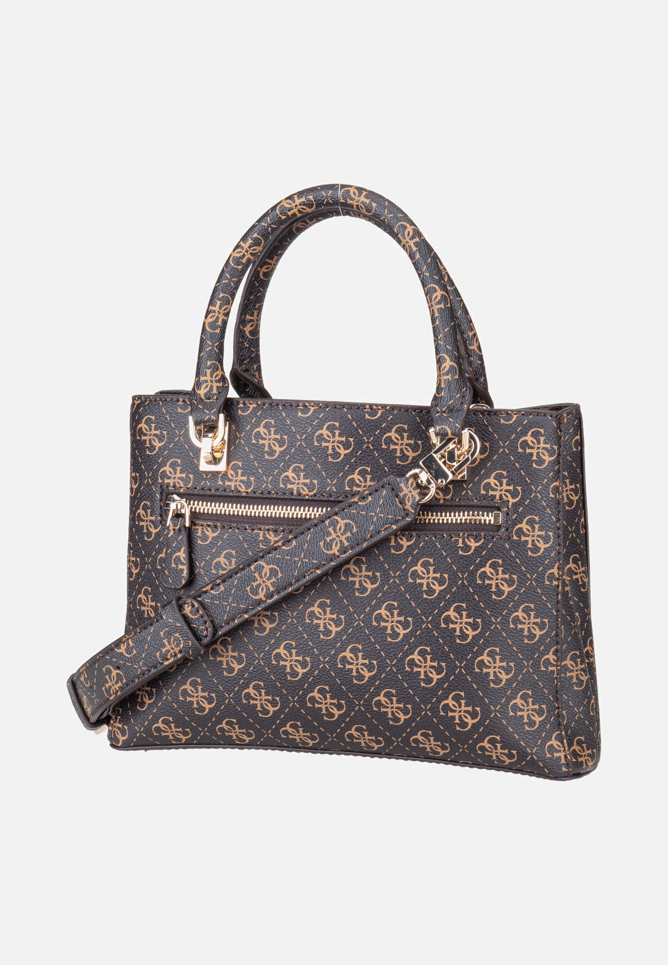 Guess - Noelle II Sml Multi Comp Stchl Brown Logo - Satchel | Women-Image