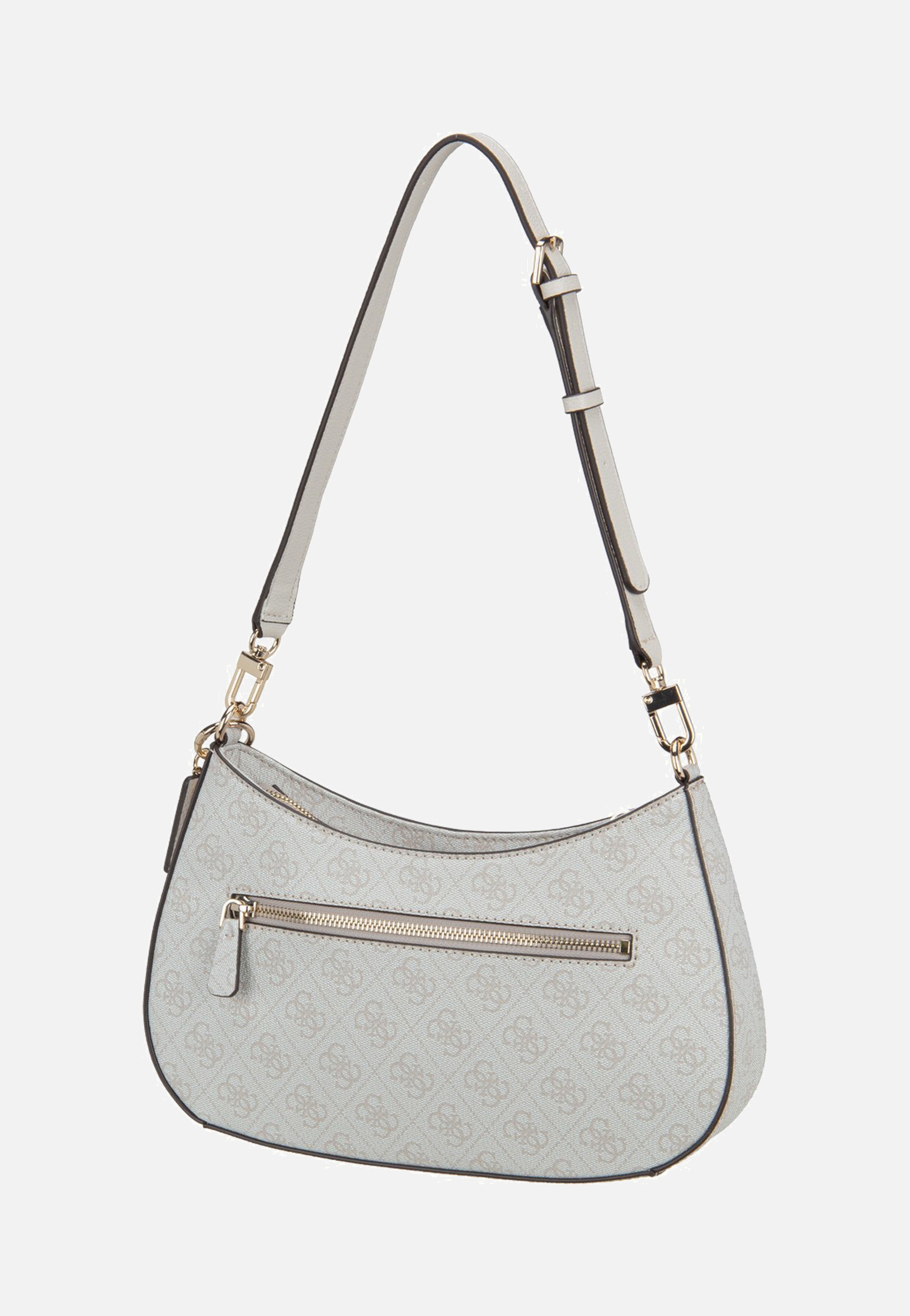 Guess - Noelle II Top Zip SHB 72180 Bone Logo - Evening Bag | Women-Image