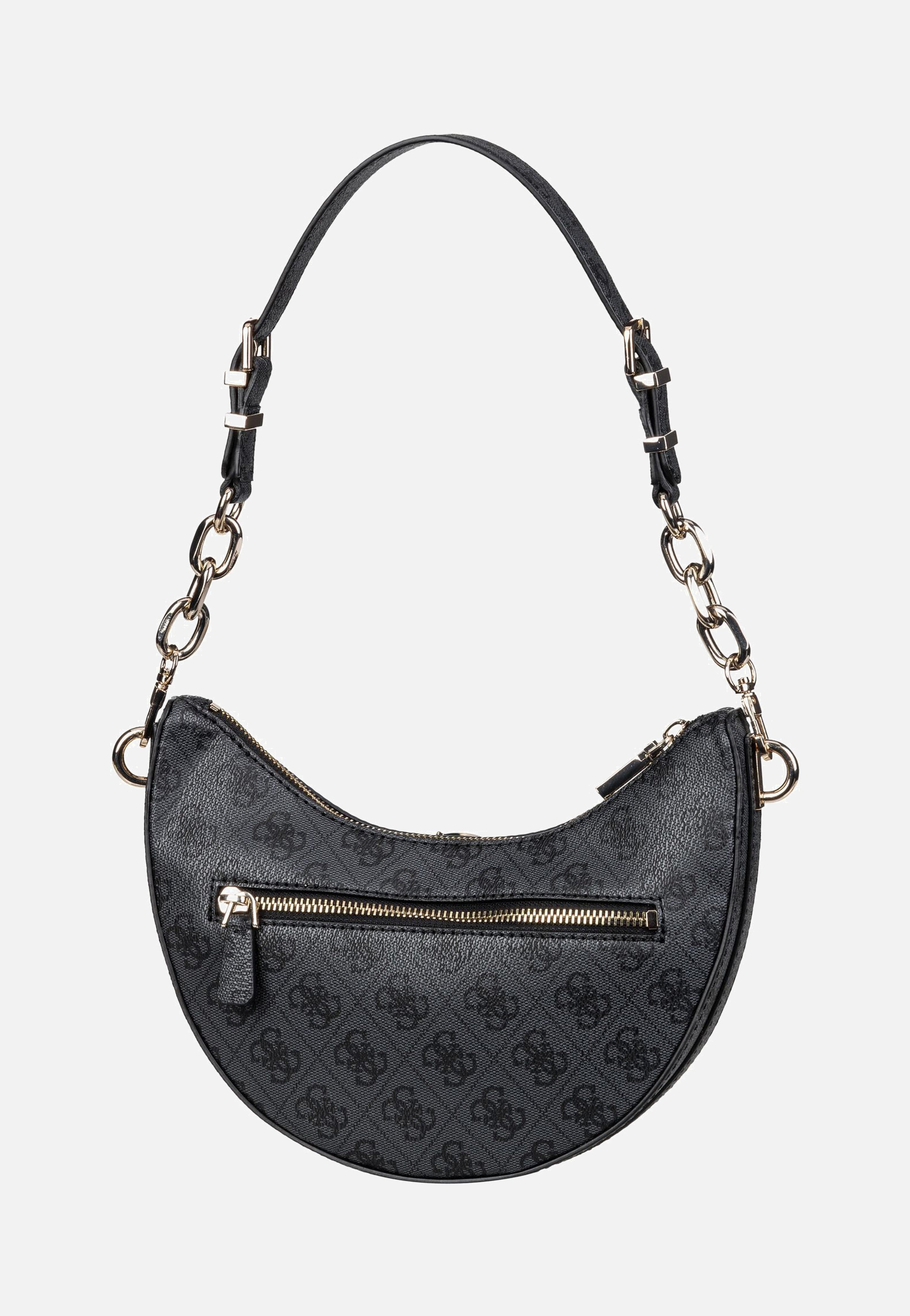 Guess Orlina Logo Top Zip 40180 Coal Shoulder Bag