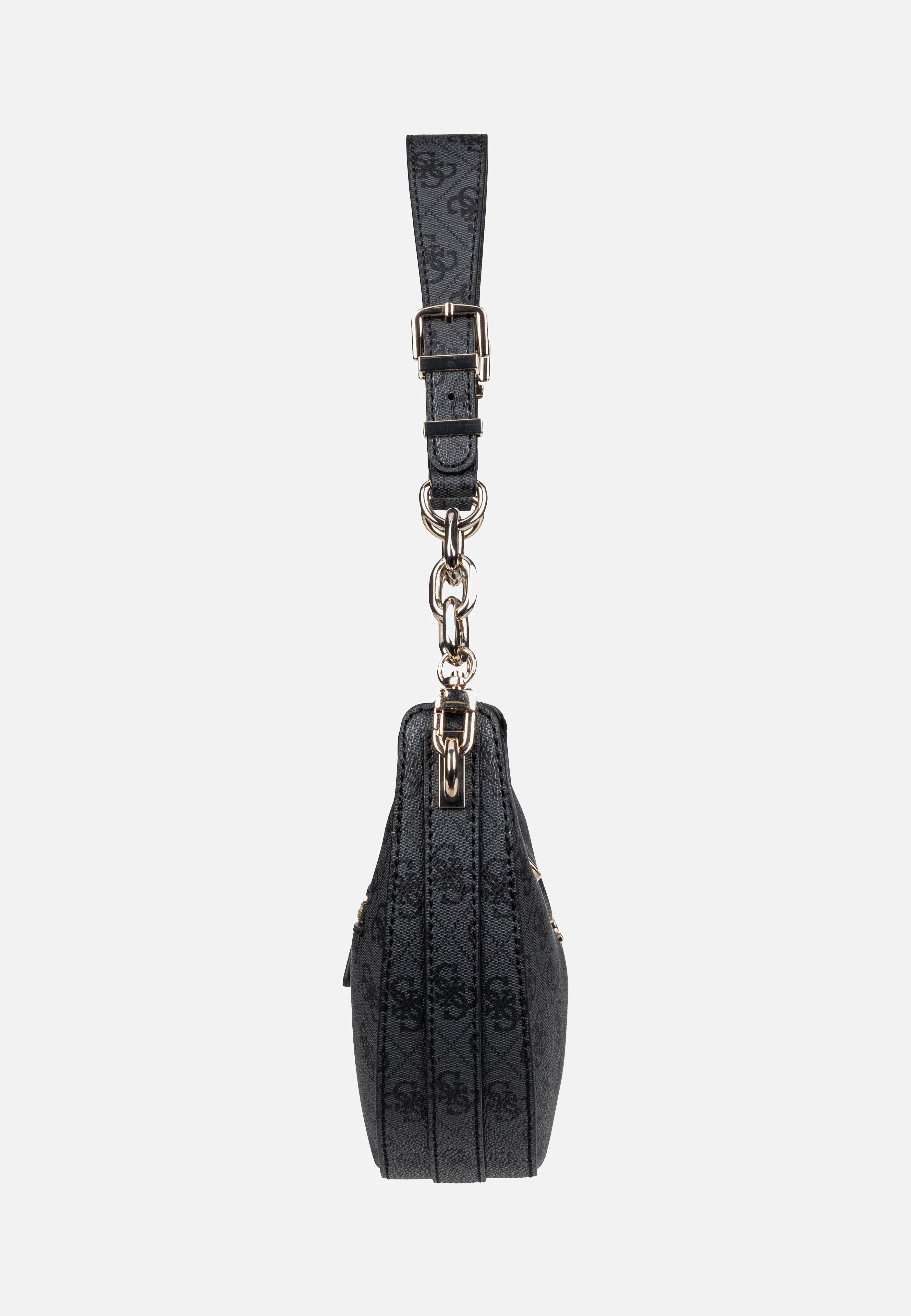 Guess Orlina Logo Top Zip 40180 Coal Shoulder Bag
