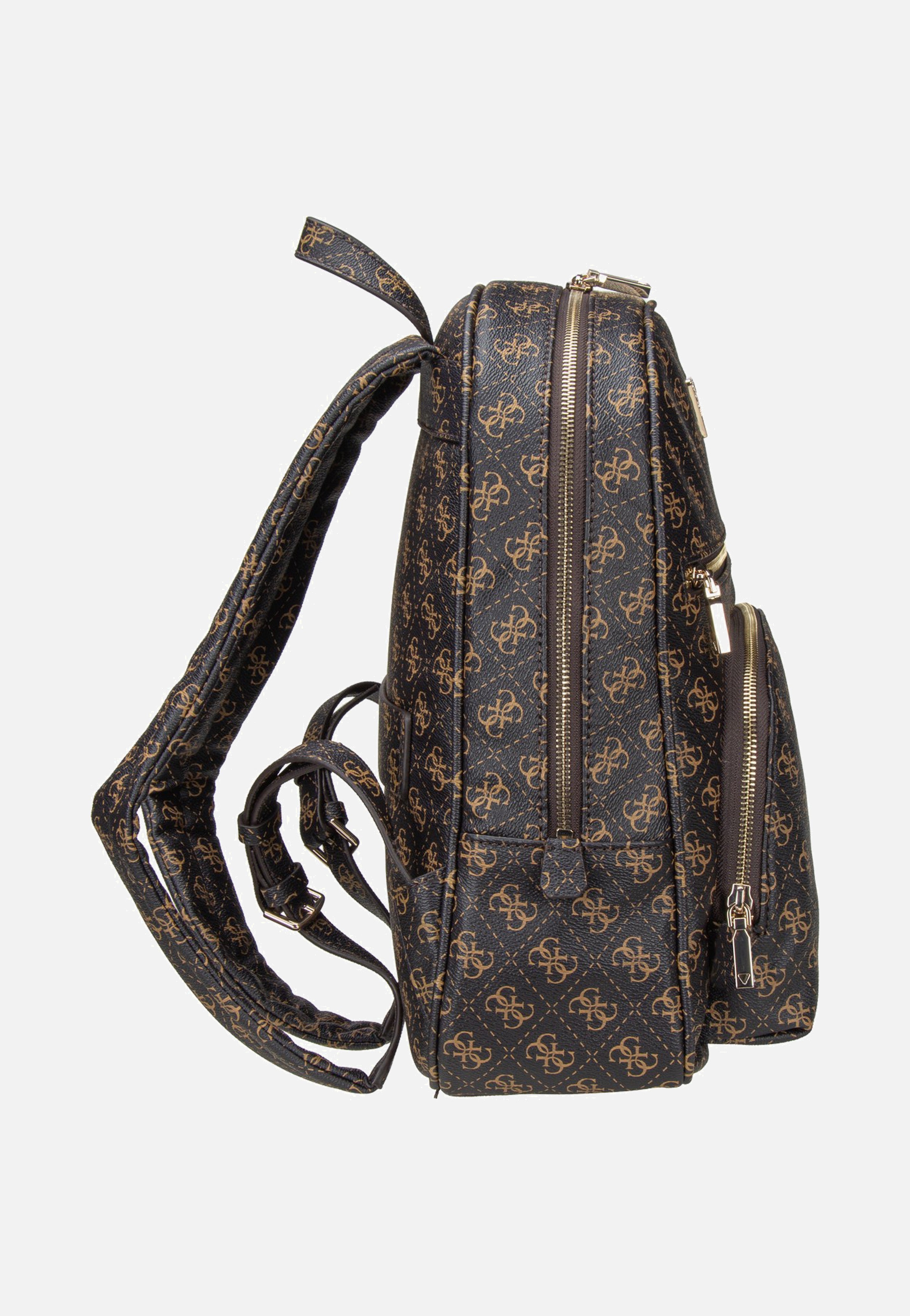 Guess - Power Play II Large Tech Brown Logo - Backpack | Women-Image