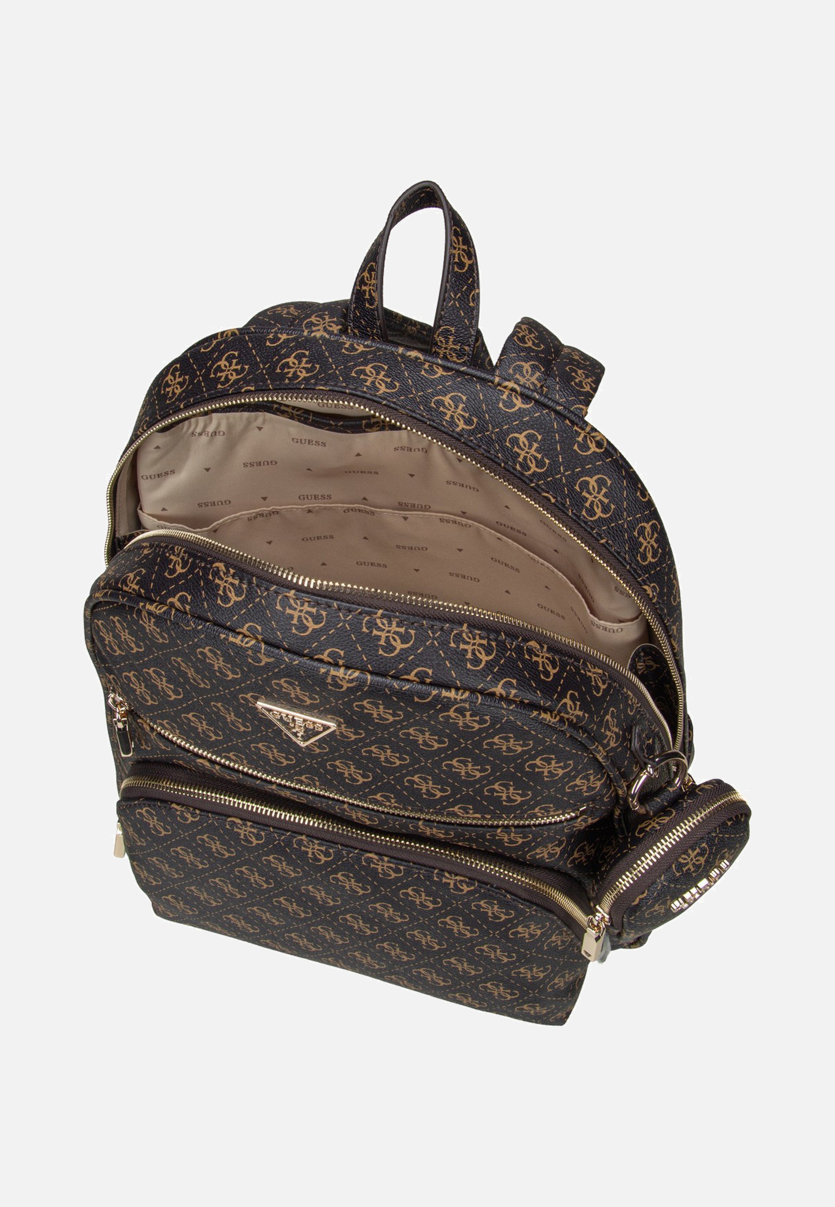 Guess - Power Play II Large Tech Brown Logo - Backpack | Women-Image