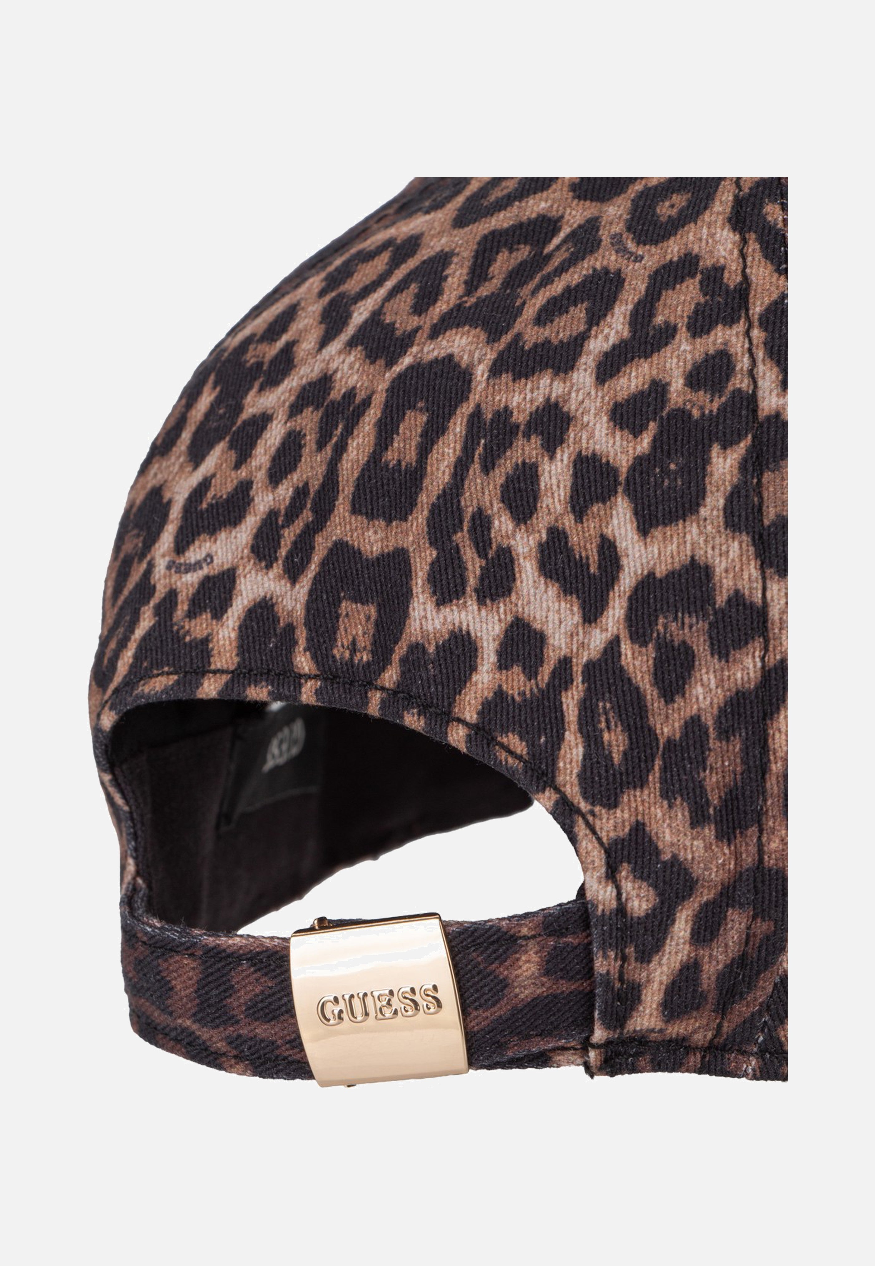 Guess Printed Leopard Brown Cap
