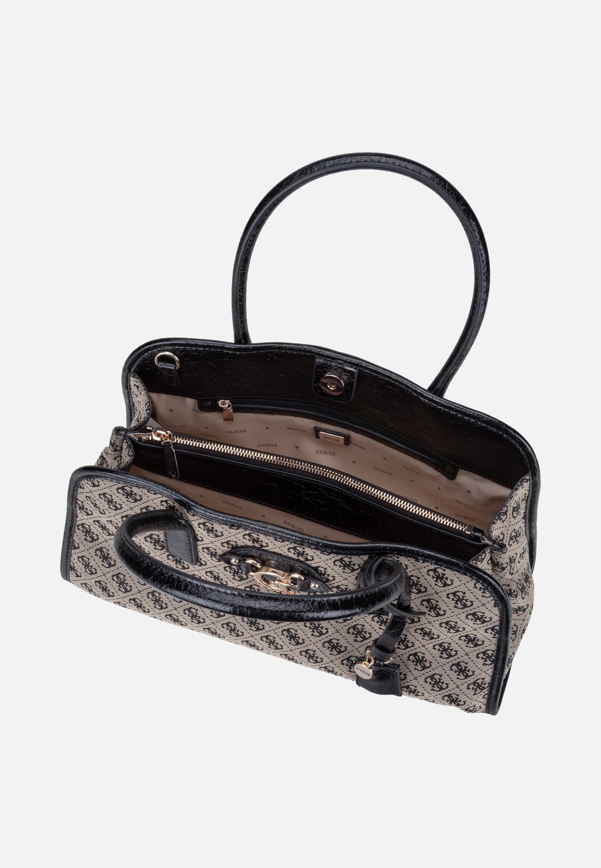 Guess Samantha Girlfriend SAT 13060 Black Logo Borsa a tracolla