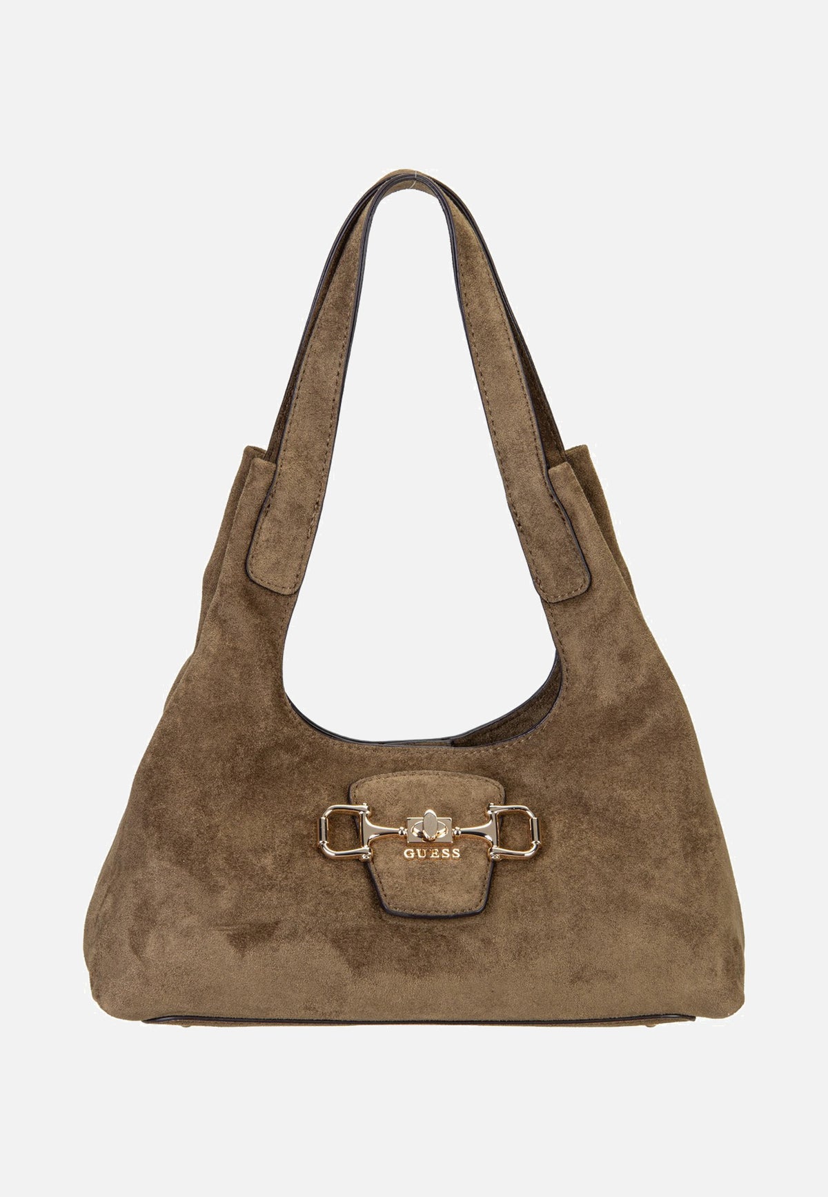 Guess Sunset Small Suede 14010 Olive Bolso de hombro