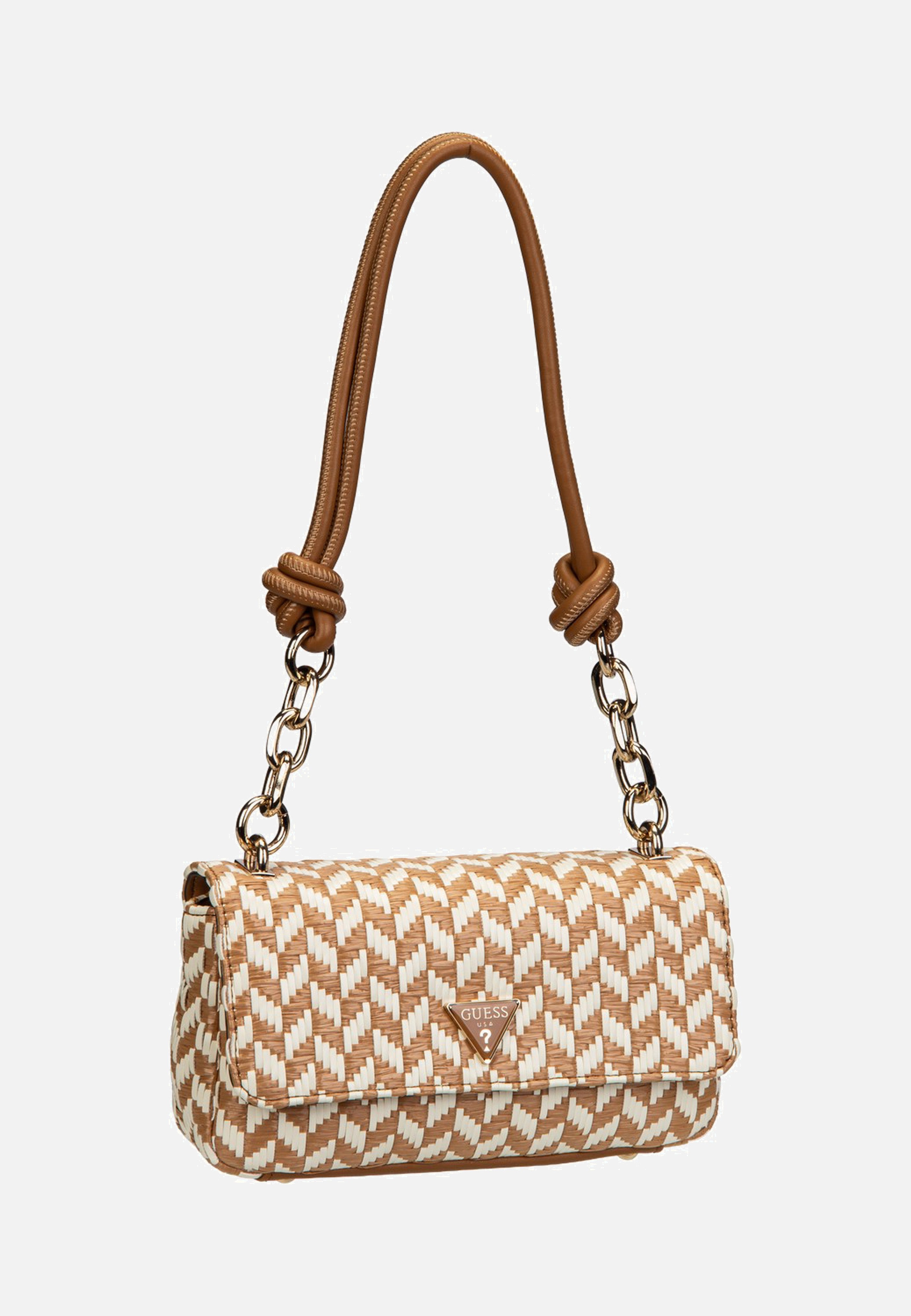 Guess Tessi Flap Shoulder Cognac Multi Shoulder Bag