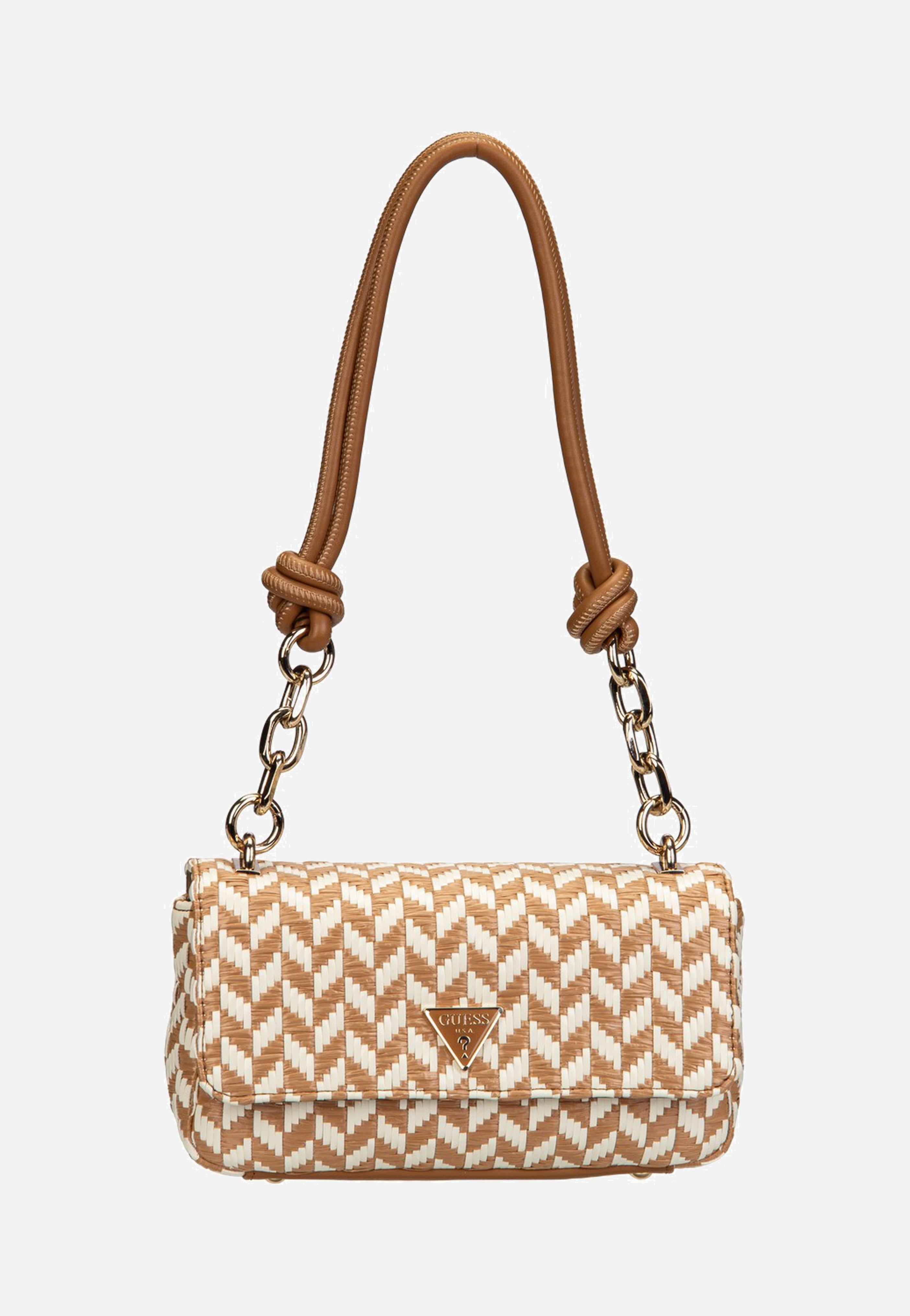 Guess - Tessi Flap Shoulder Cognac Multi - Shoulder Bag | Women-Image