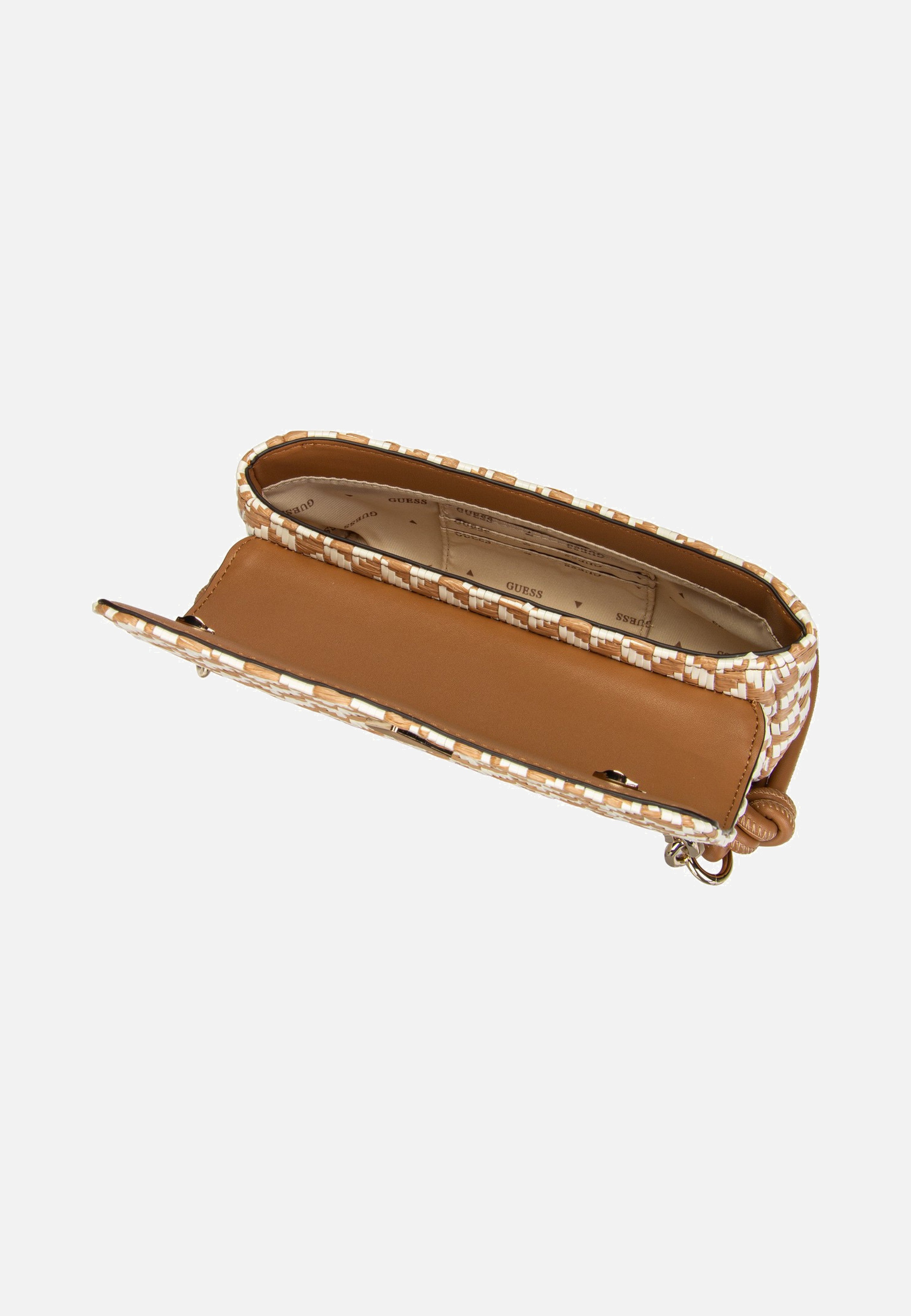 Guess Tessi Flap Shoulder Cognac Multi Shoulder Bag