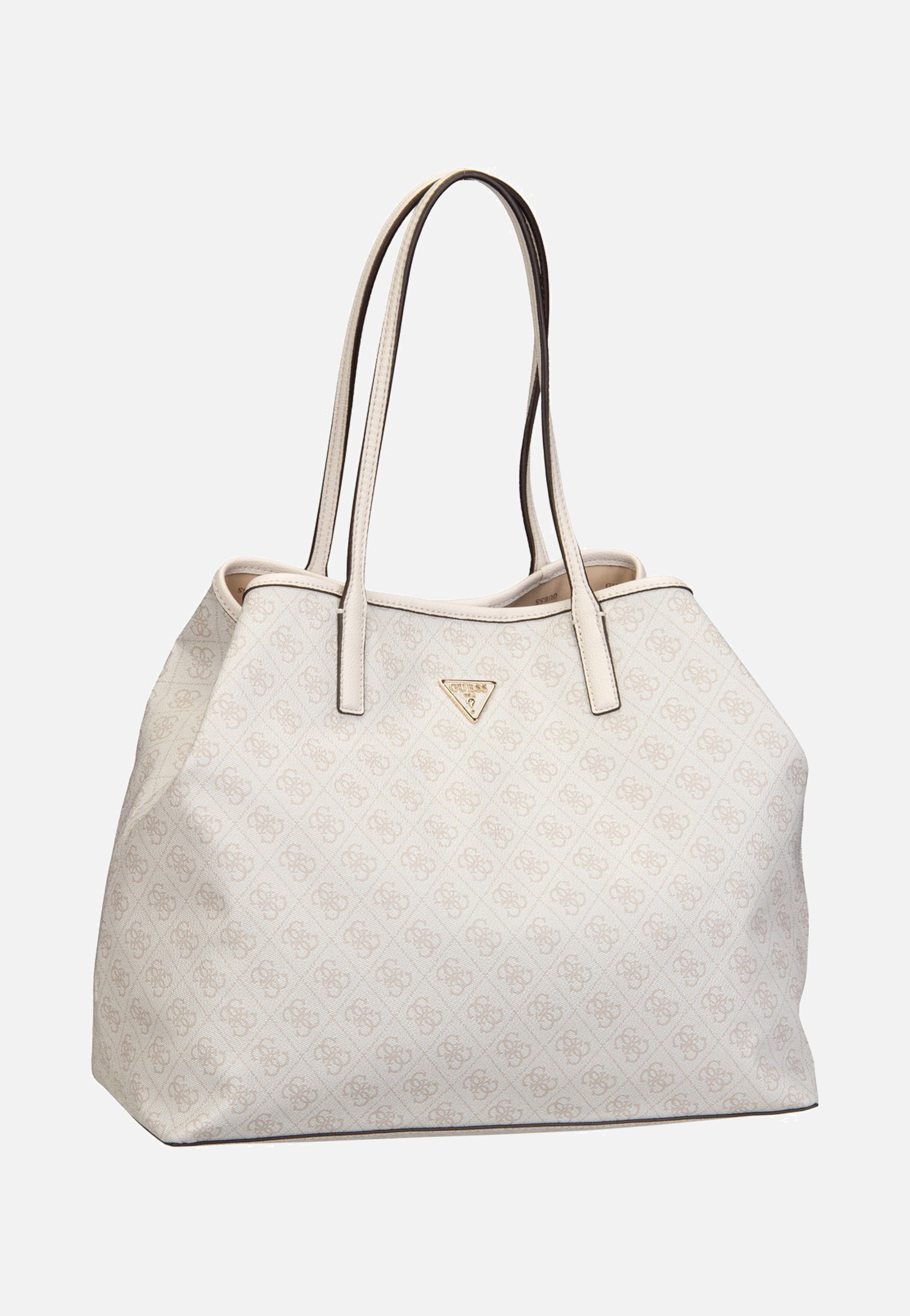 Guess Victtoria Large 2 In 1 51429 Bone Logo Tote Bag