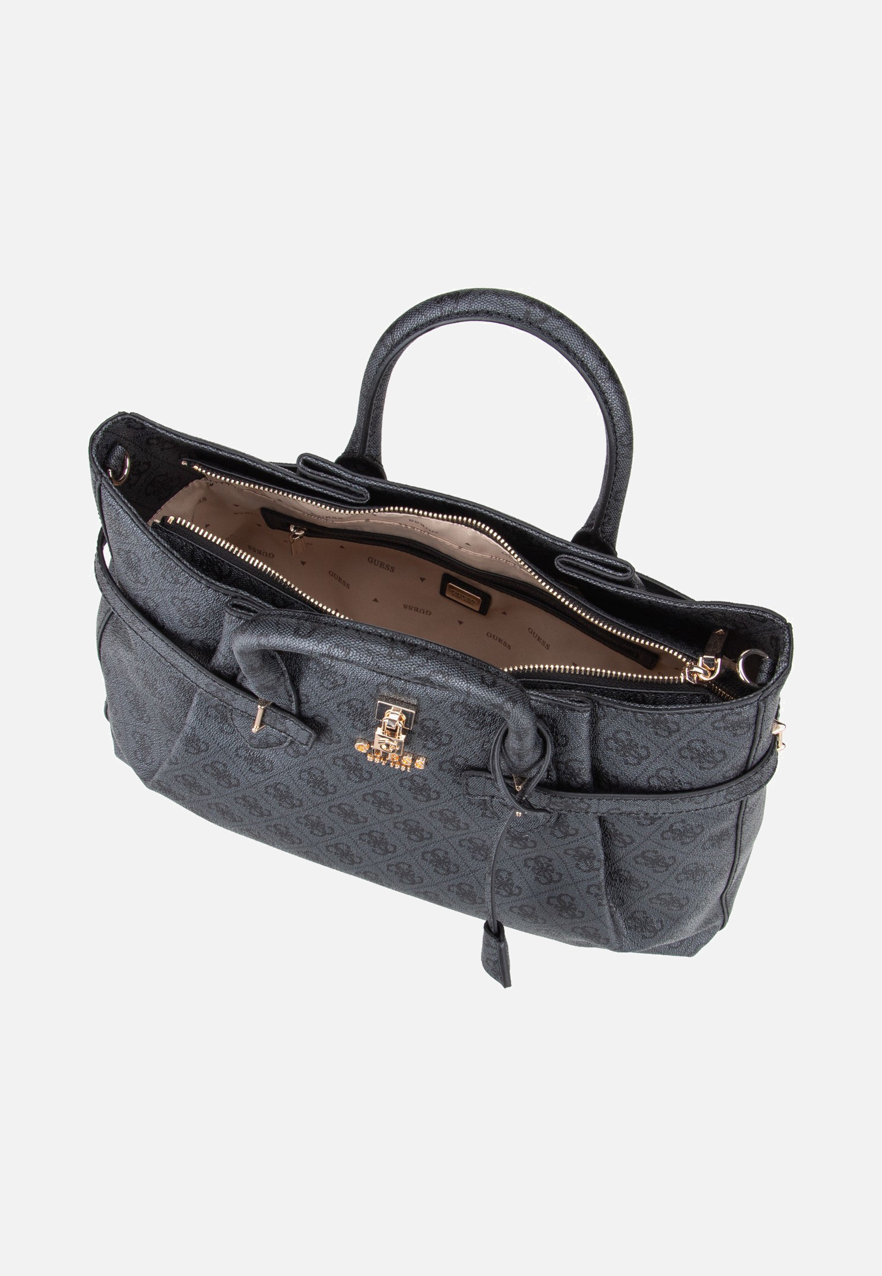 Guess Yesba Girlfriend Coal Logo Satchel