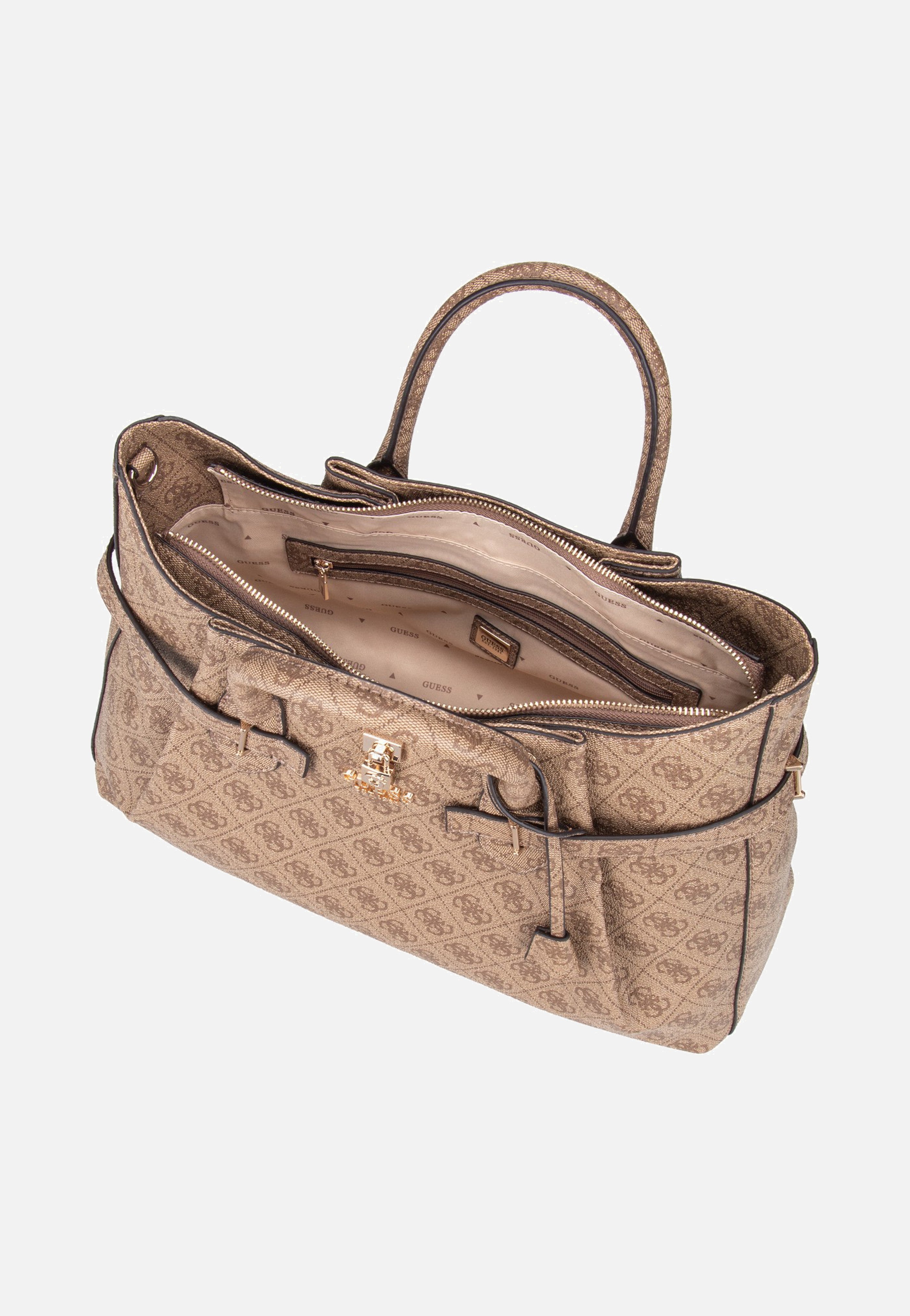 Guess - Yesba Girlfriend Latte Logo - Satchel | Women-Image