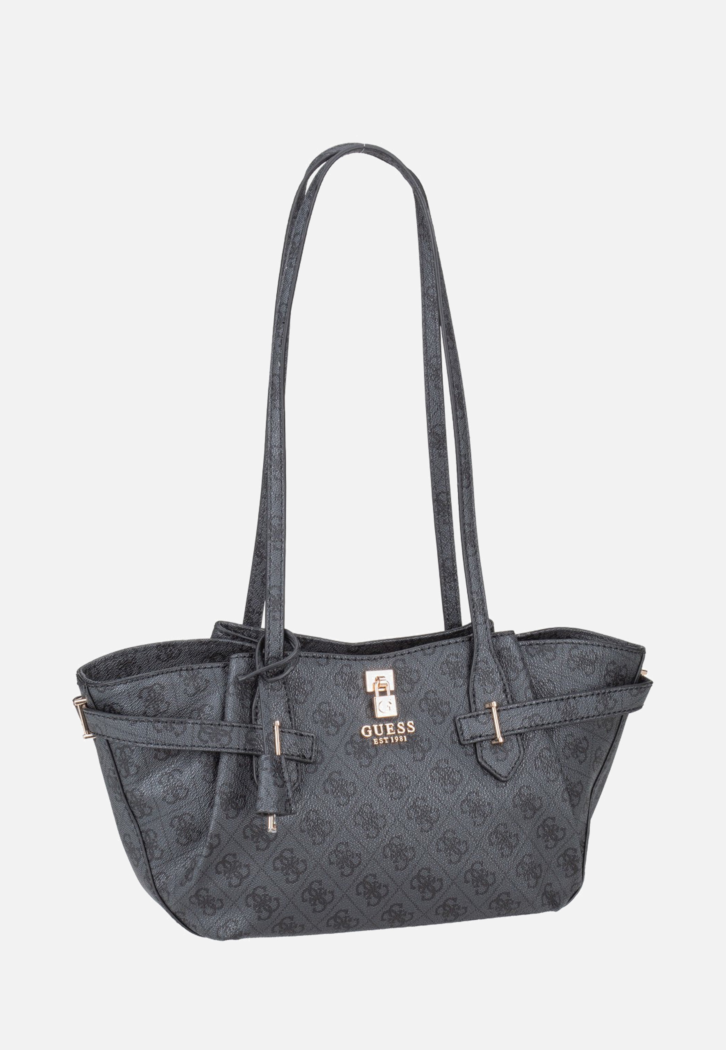 Guess - Yesba Girlfriend Shoulder Coal Logo - Satchel | Women-Image