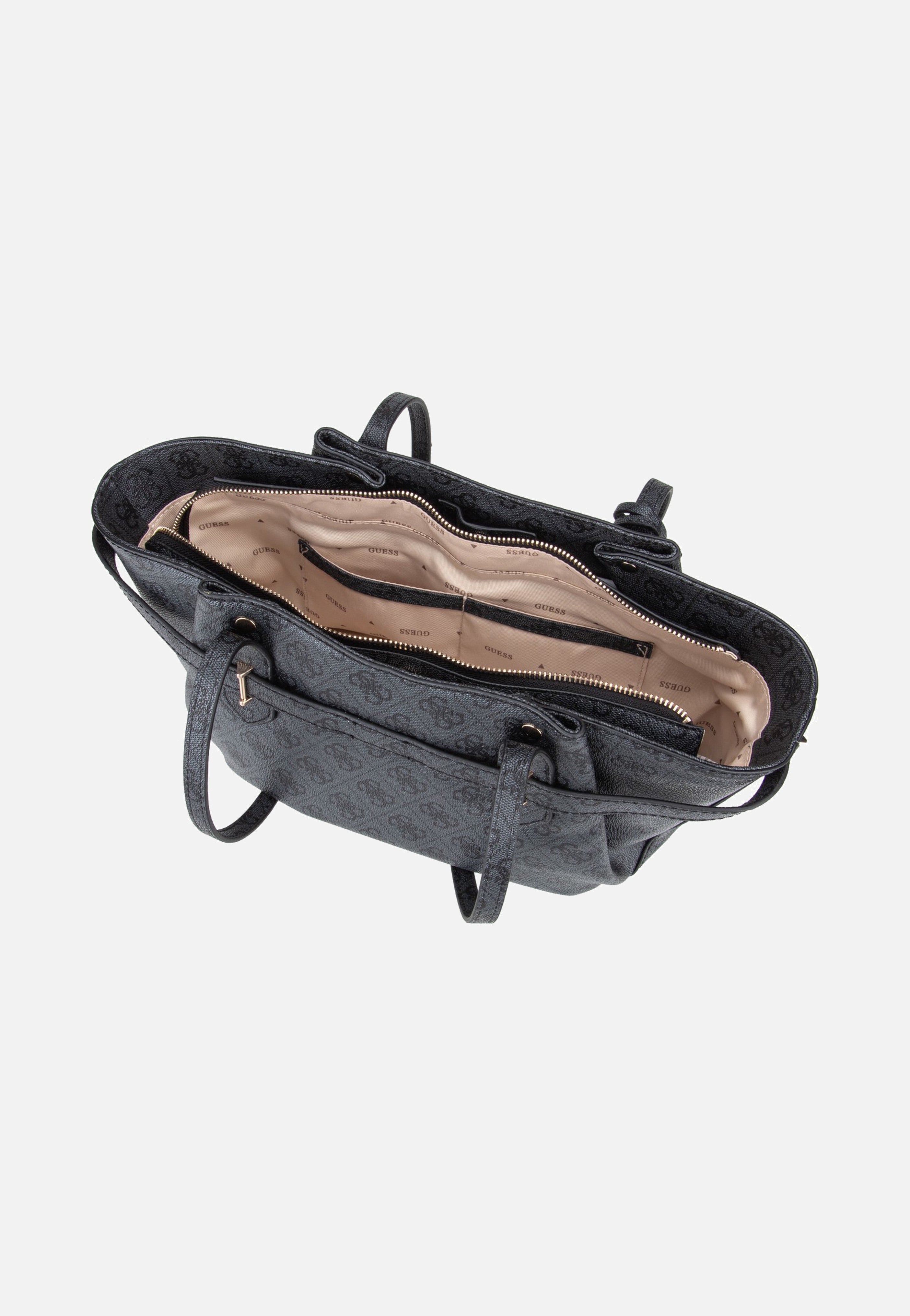 Guess - Yesba Girlfriend Shoulder Coal Logo - Satchel | Women-Image