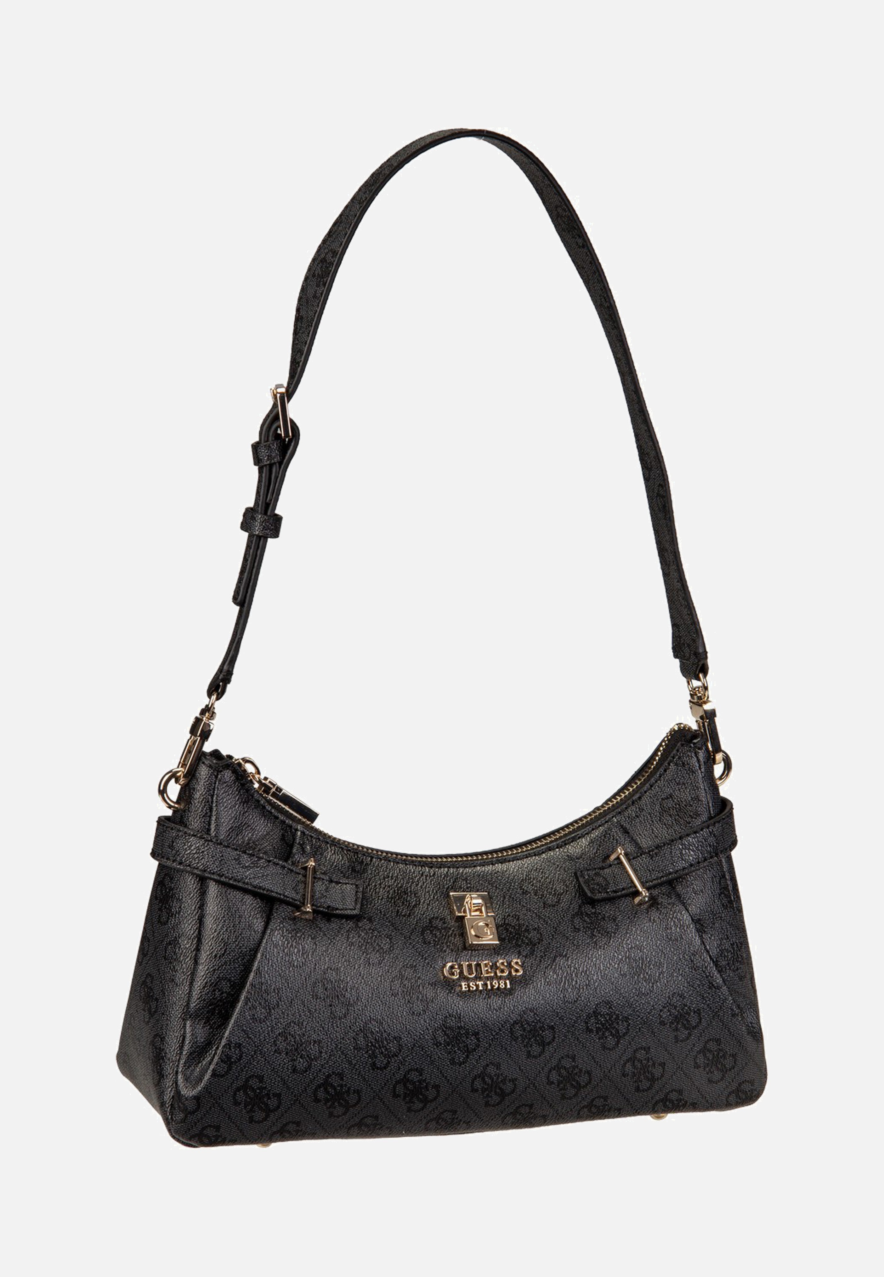 Guess Yesba Shoulder Bag Coal Logo Shoulder Bag