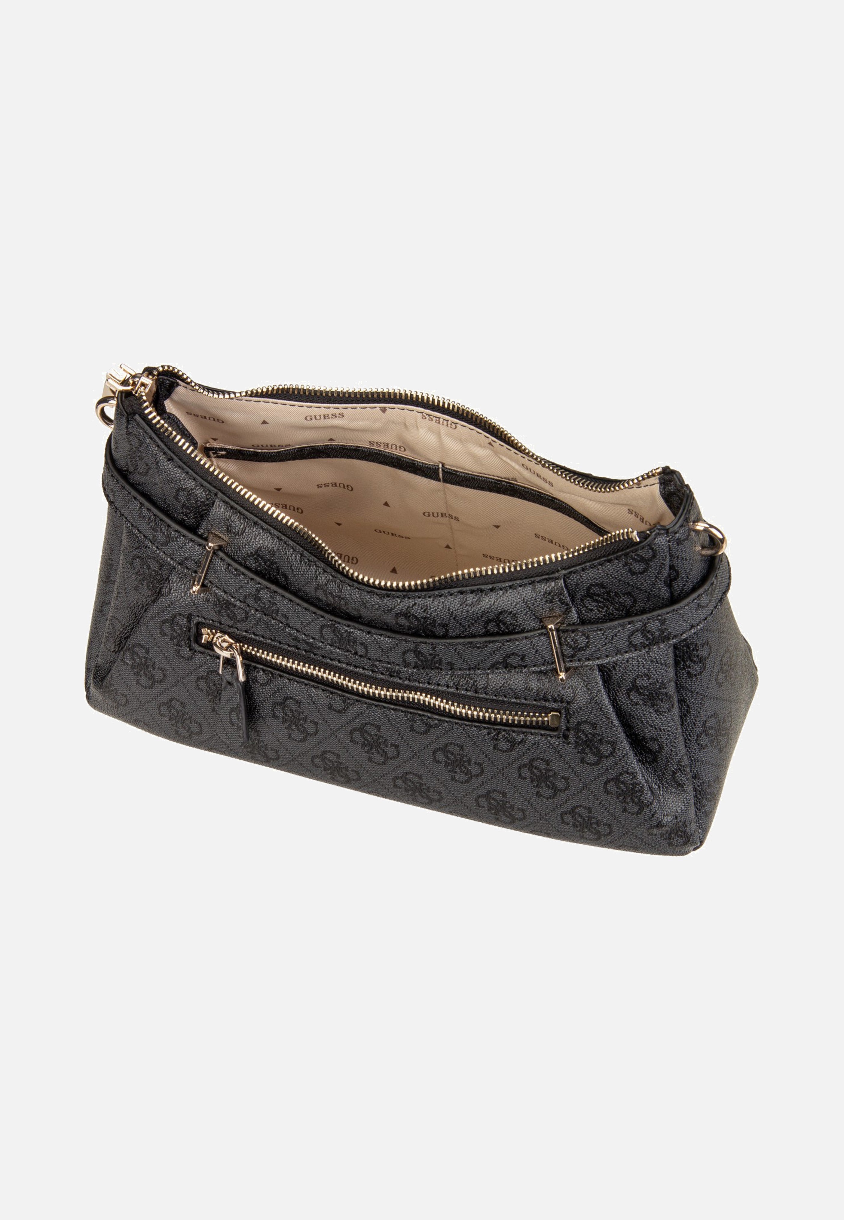 Guess Yesba Shoulder Bag Coal Logo Shoulder Bag