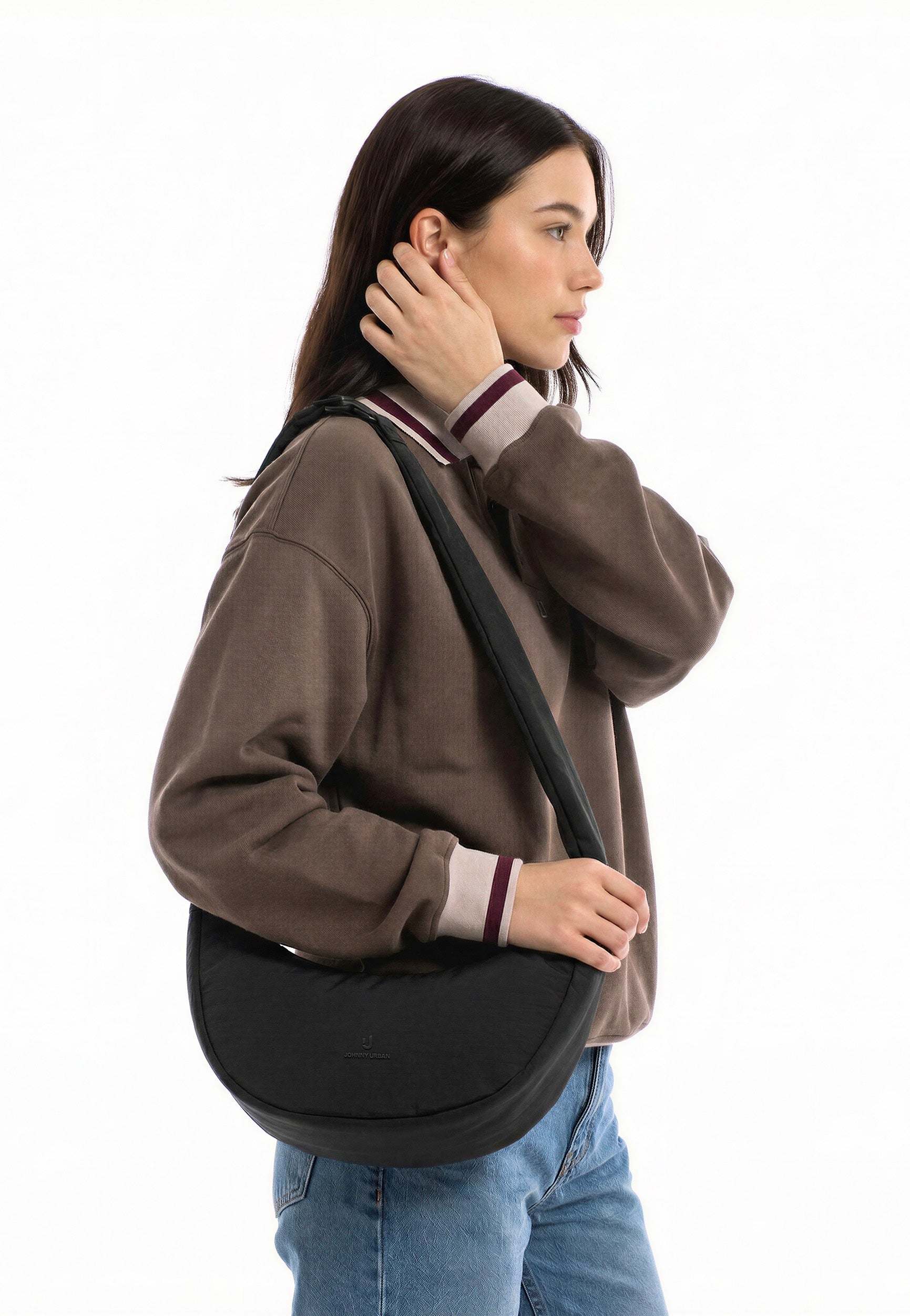 Johnny Urban Lou Medium Black Crossbody Bag