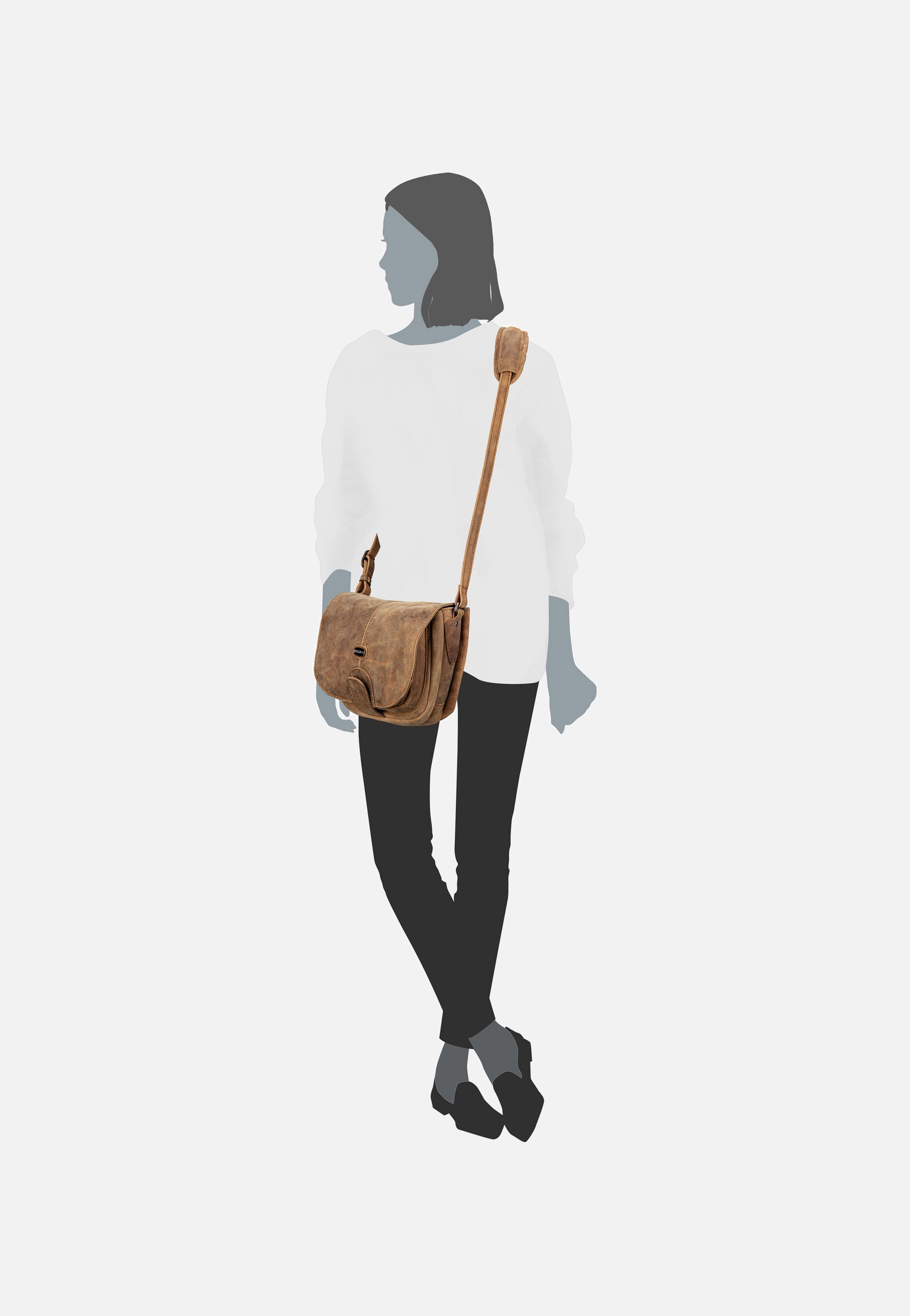 Harold's - Antic 8450 Natur - Saddle Bag | Women-Image