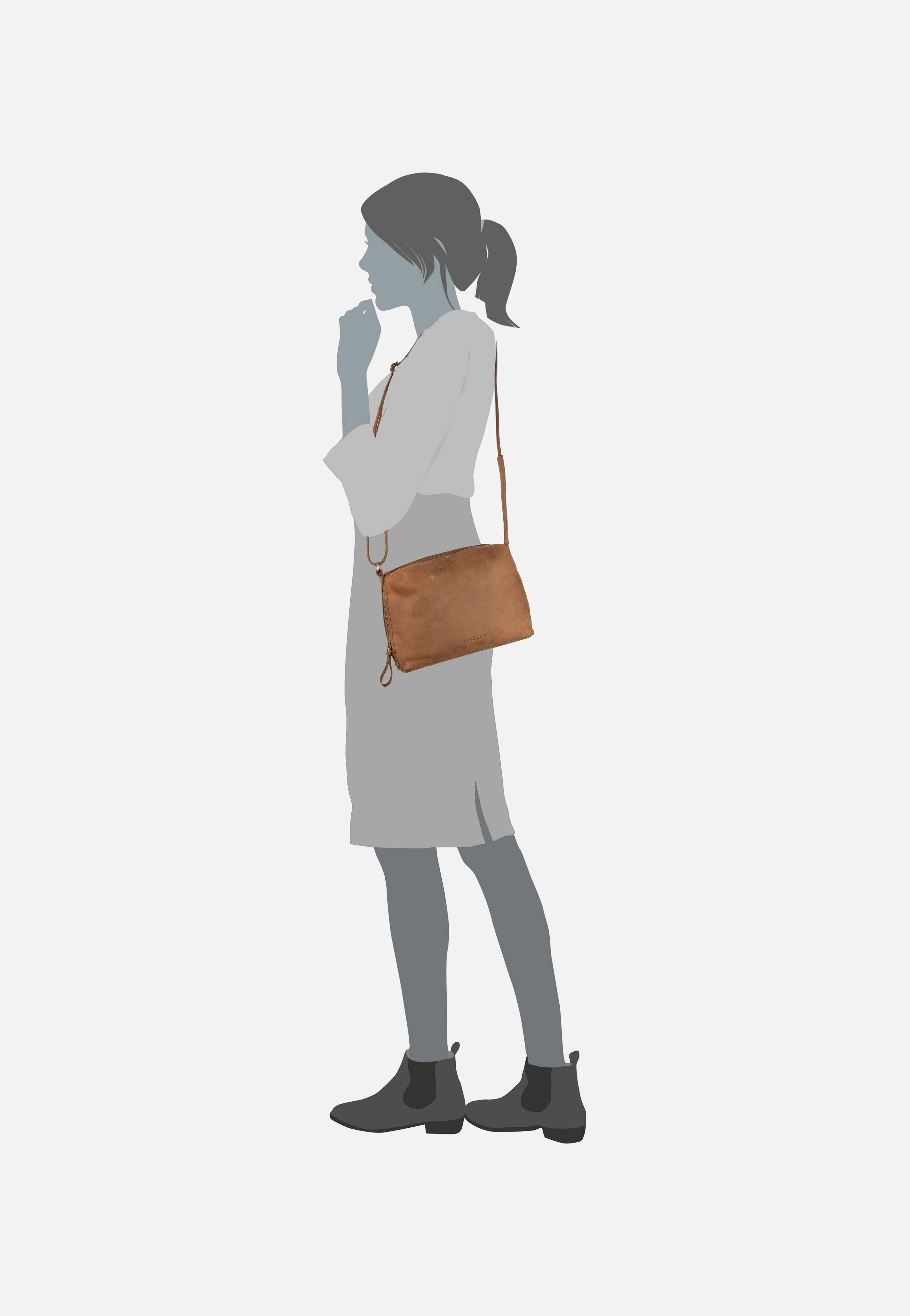 Harold's Antic Casual Postcase L Natur Crossbody Bag