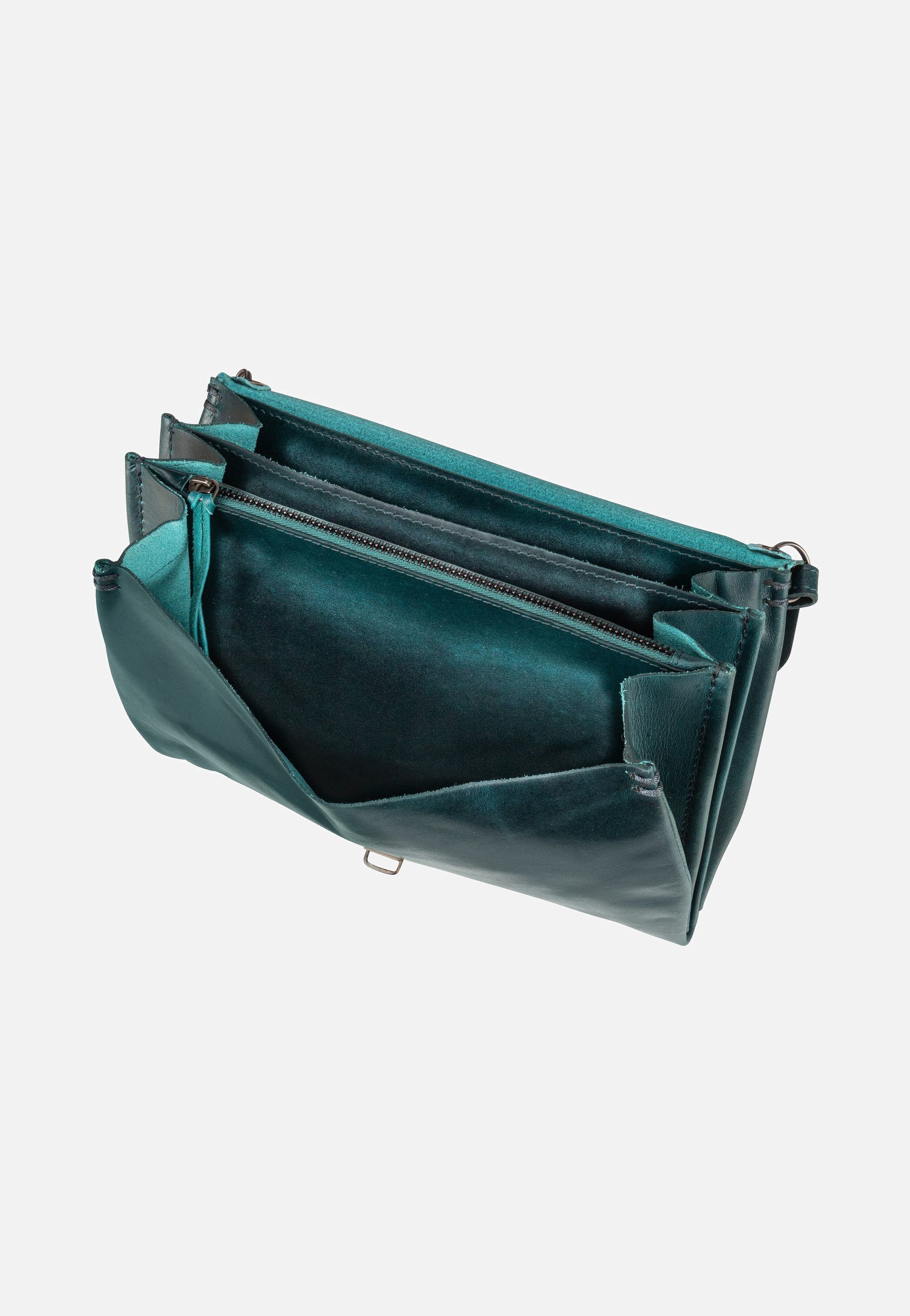 Harold's Fold Handbag Clutch L FO3 Petrol Crossbody Bag