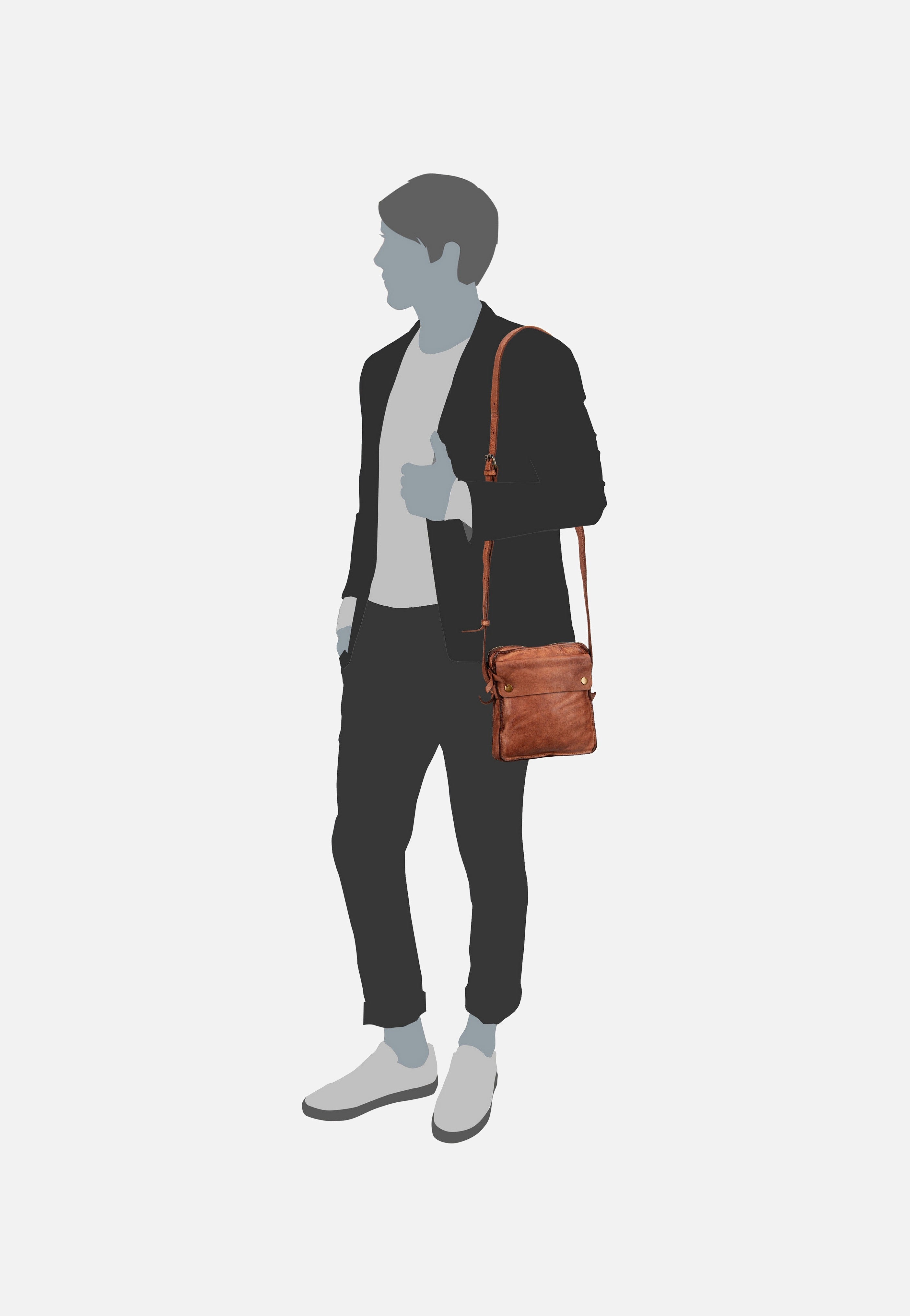 Harold's Submarine 3020 Cognac Crossbody Bag