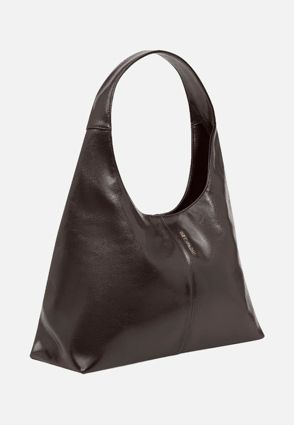 Hey Marly Alltime Lover M Glossy Coffee Hobo Bag
