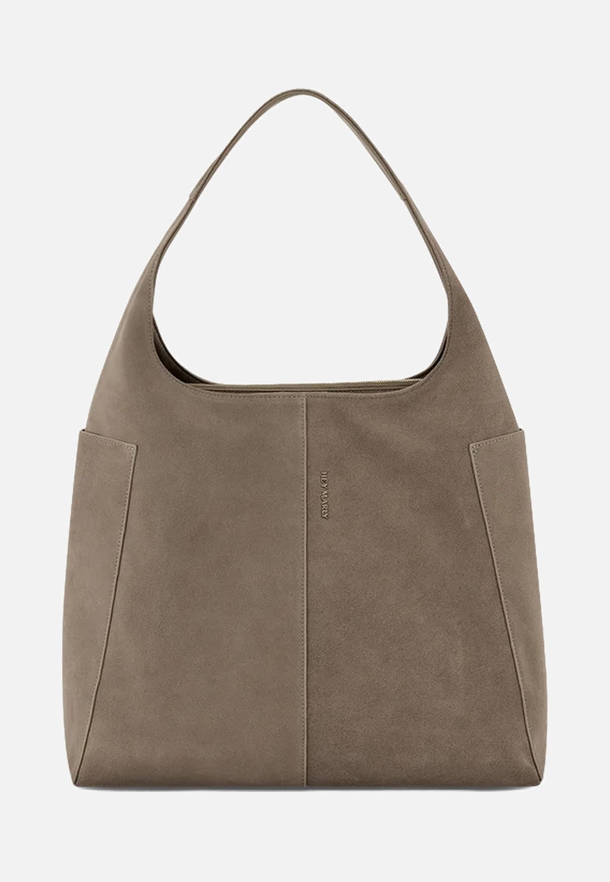 Hey Marly Alltime Lover Suede L Mocha Hobo Bag