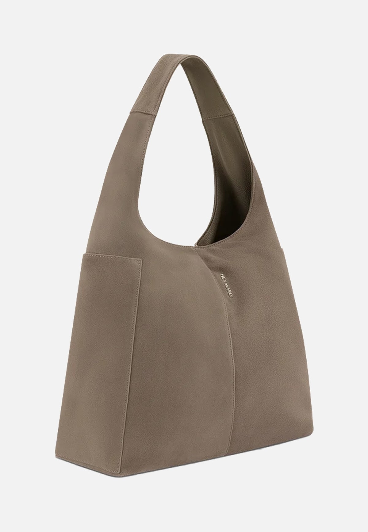 Hey Marly Alltime Lover Suede L Mocha Hobo Bag