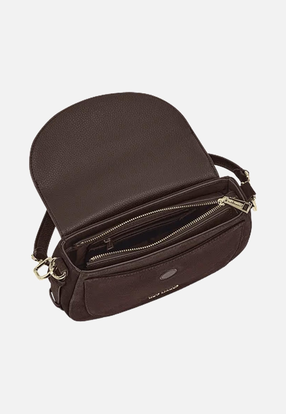 Hey Marly Big Sister Suede Coffee Sac à bandoulière